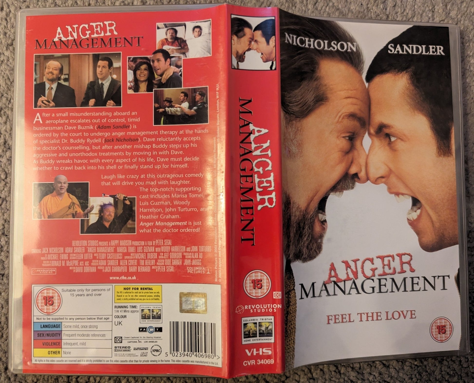 Anger Management (2003) VHS Video *Sealed* - Flippin Retro Video Shop