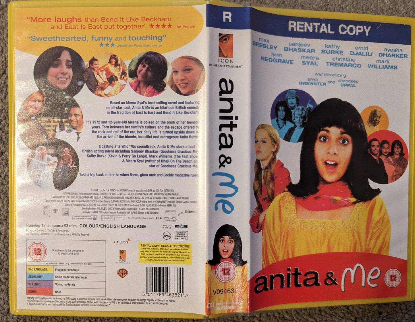 Anita & Me (2002) VHS Video Ex Rental - Flippin Retro Video Shop