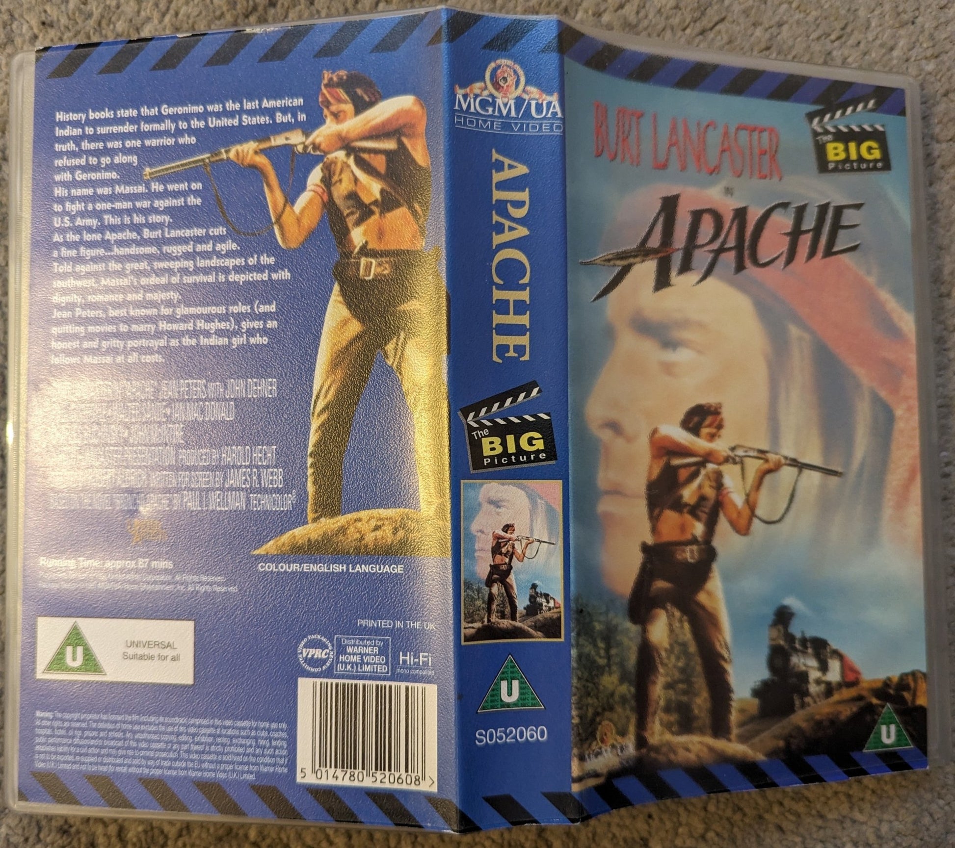 Apache (1954) VHS Video - Flippin Retro Video Shop