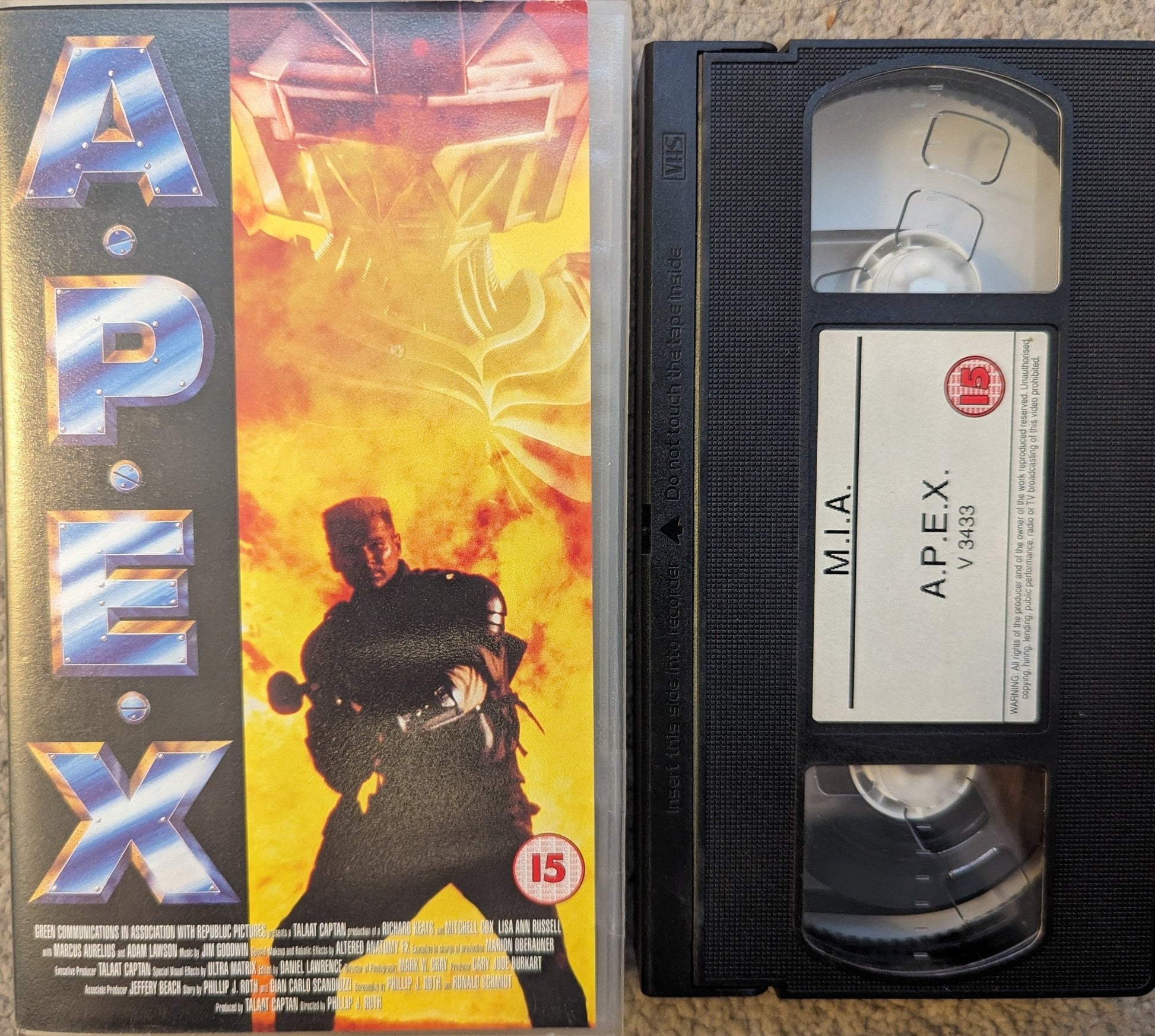 A.P.E.X (1994) VHS Video - Flippin Retro Video Shop