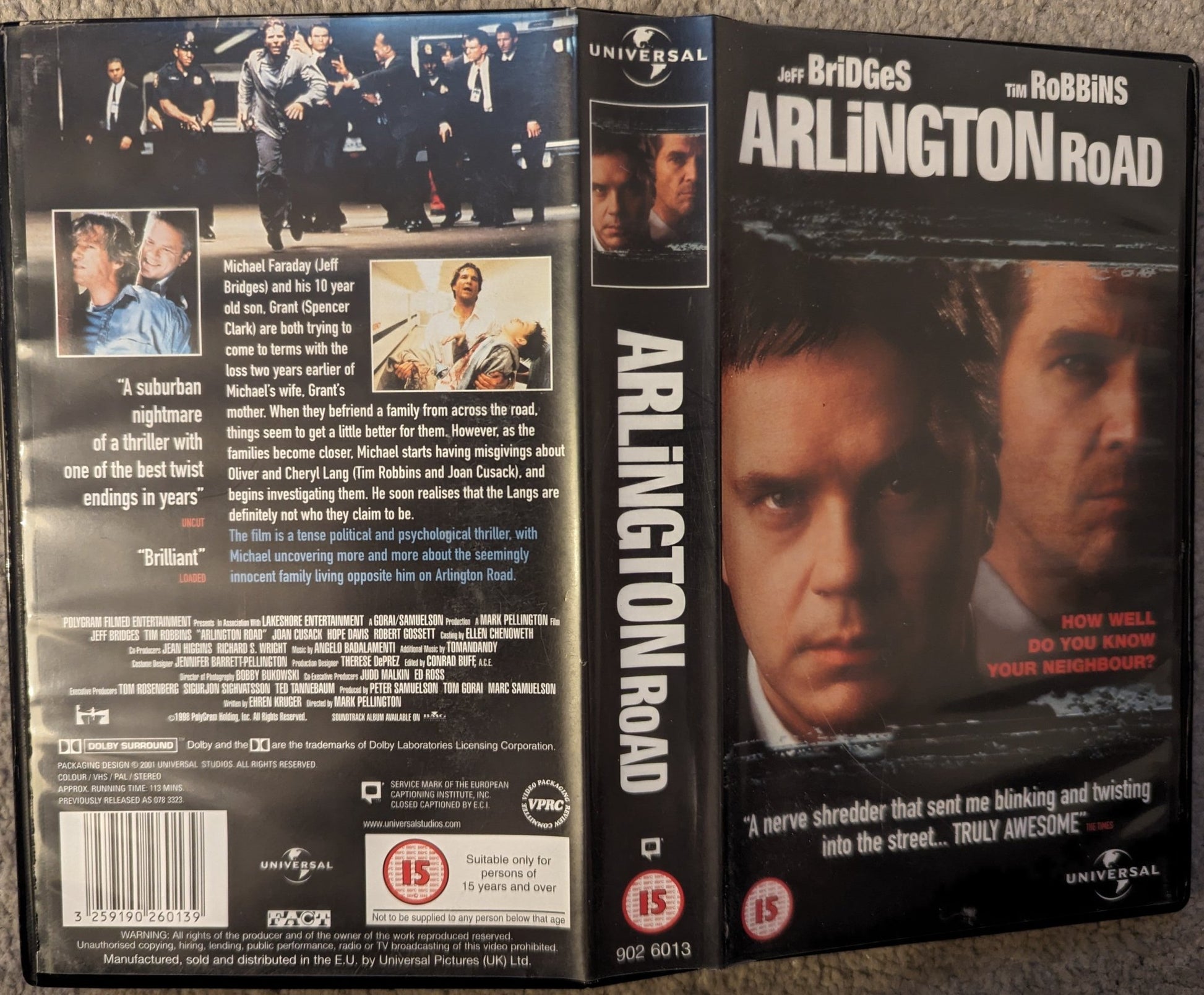 Arlington Road (1999) VHS Video - Flippin Retro Video Shop