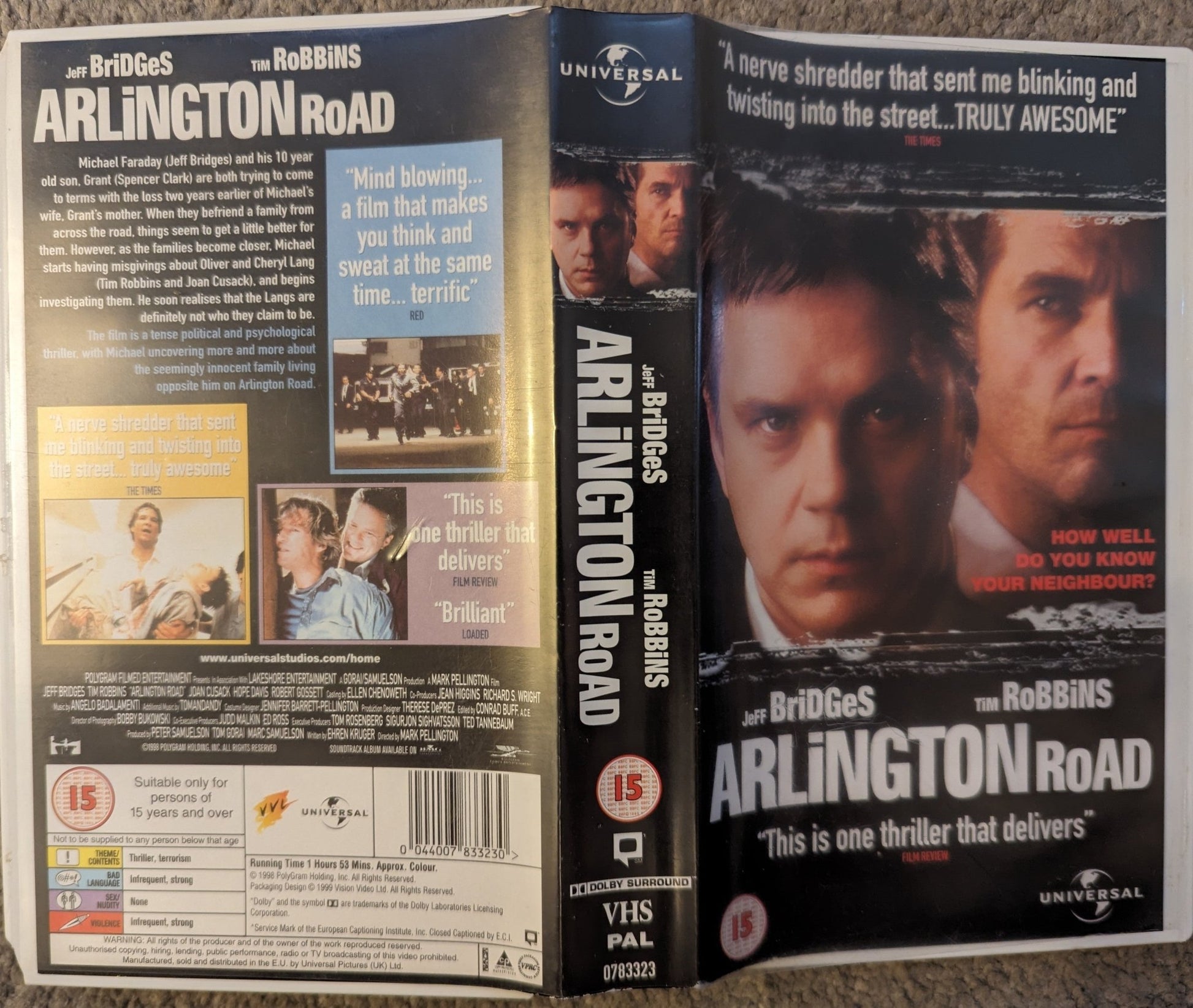 Arlington Road (1999) VHS Video (White Case) - Flippin Retro Video Shop