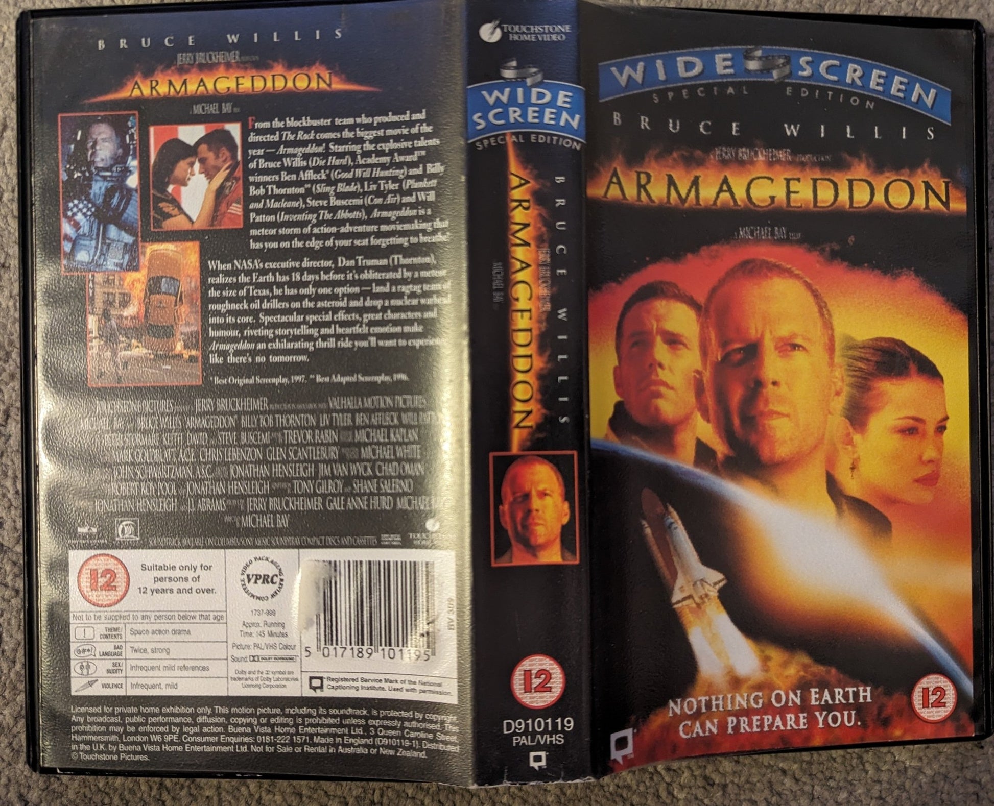 Armageddon (1998) VHS Video Wide - screen - Flippin Retro Video Shop