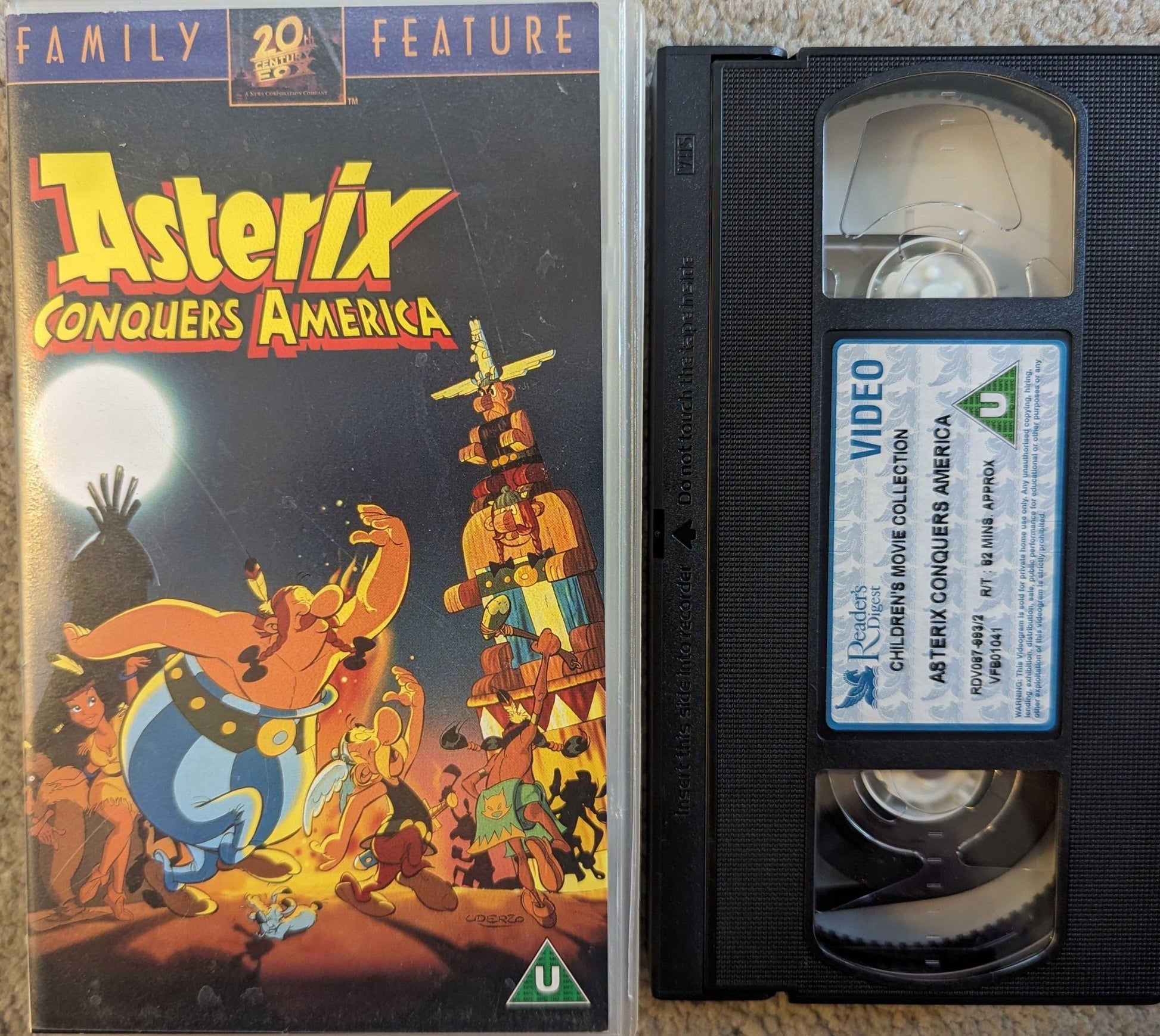 Asterix Conquers America (1994) VHS Video - Flippin Retro Video Shop