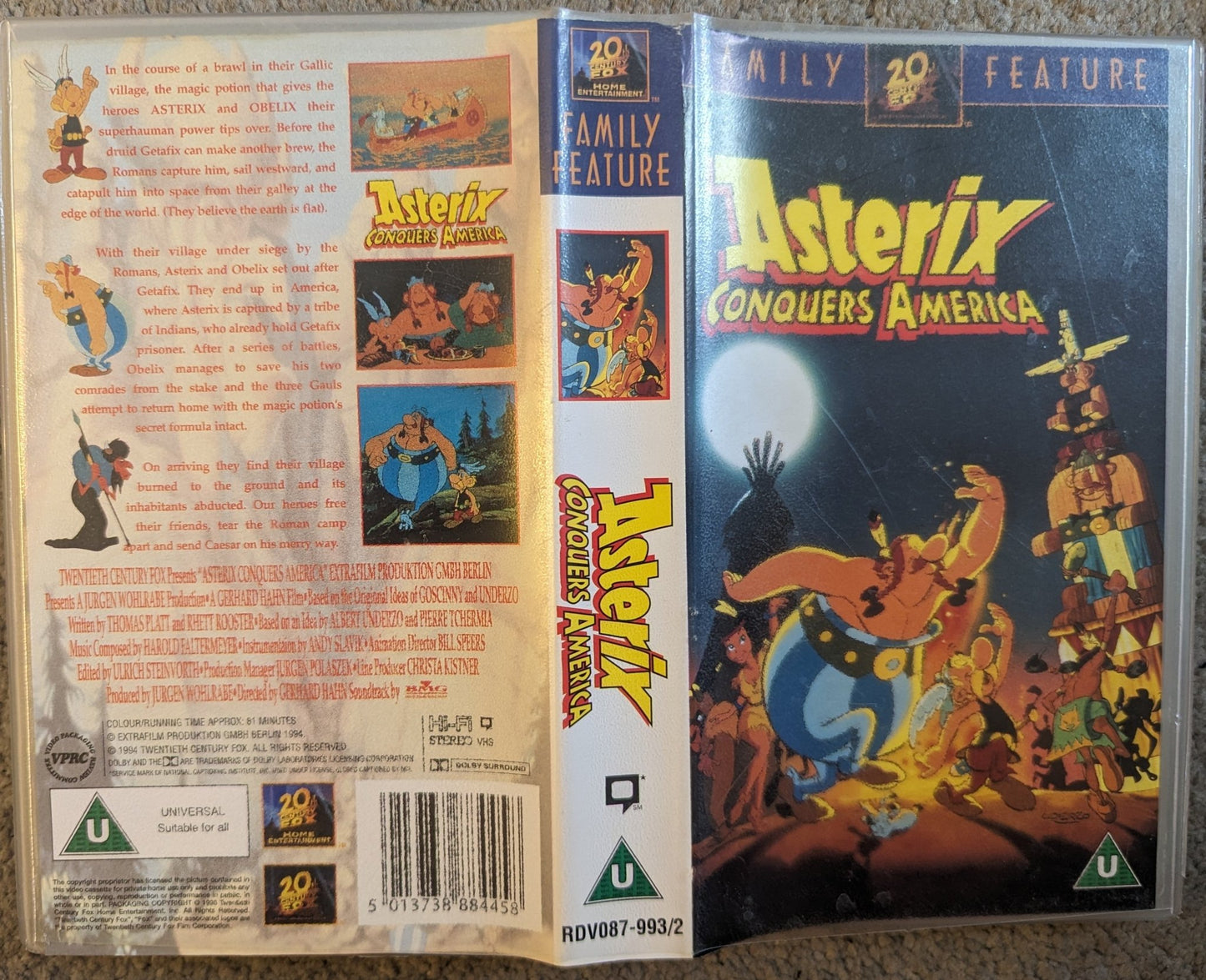 Asterix Conquers America (1994) VHS Video - Flippin Retro Video Shop