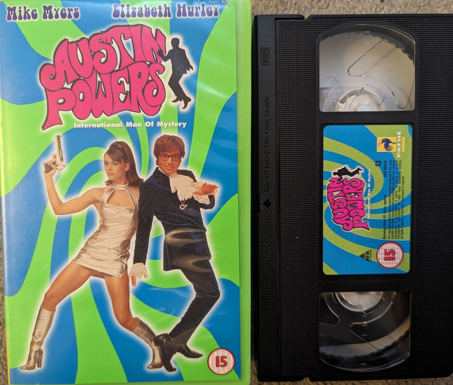 Austin Powers International Man Of Mystery (1997) VHS Video - Flippin Retro Video Shop