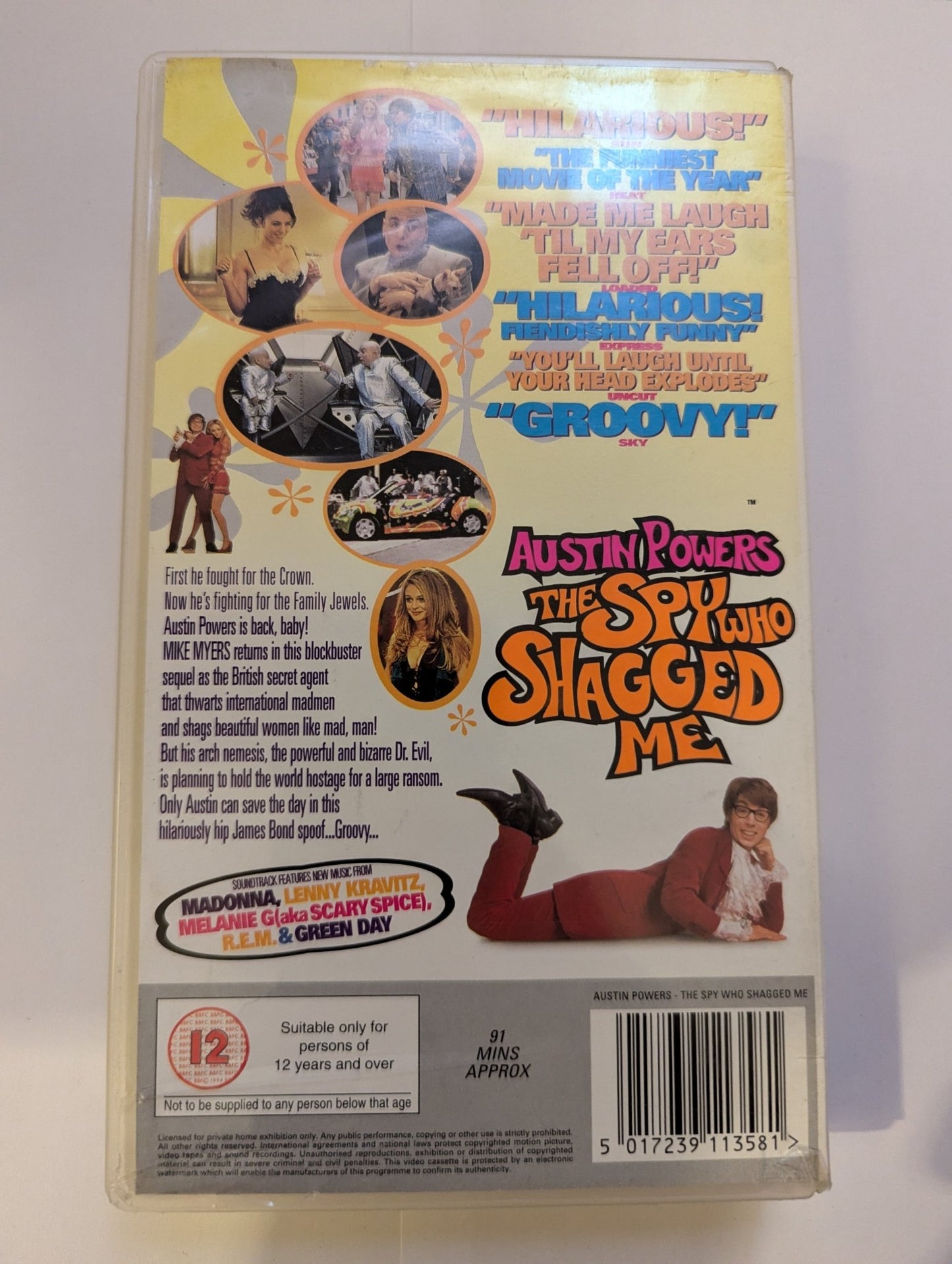 Austin Powers The Spy Who Shagged Me (1999) VHS Video - Flippin Retro