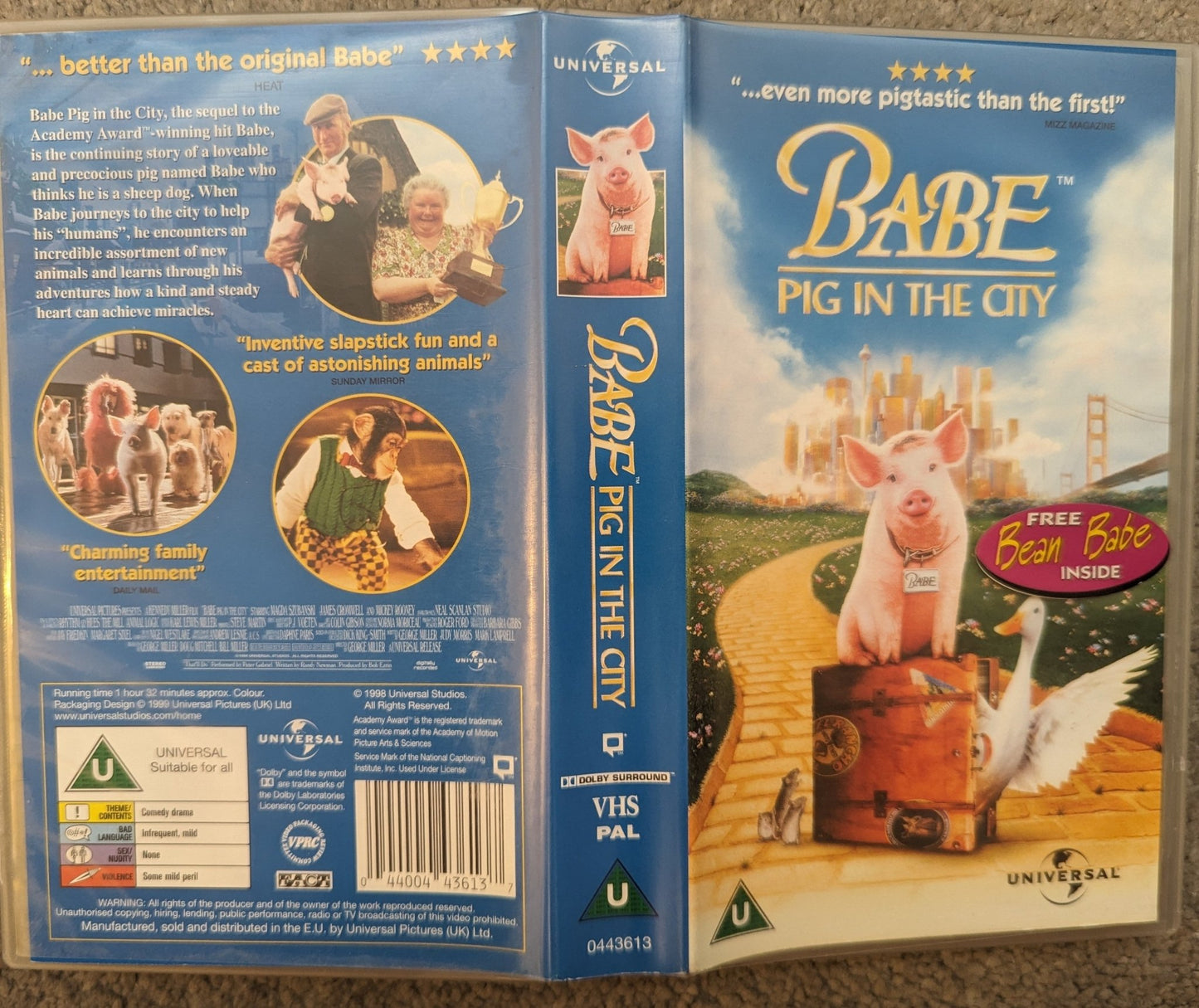 Babe Pig In The City (1998) VHS Video - Flippin Retro Video Shop