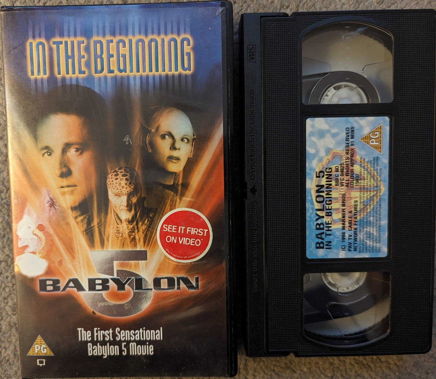 Babylon 5 In The Beginning VHS Video - Flippin Retro Video Shop