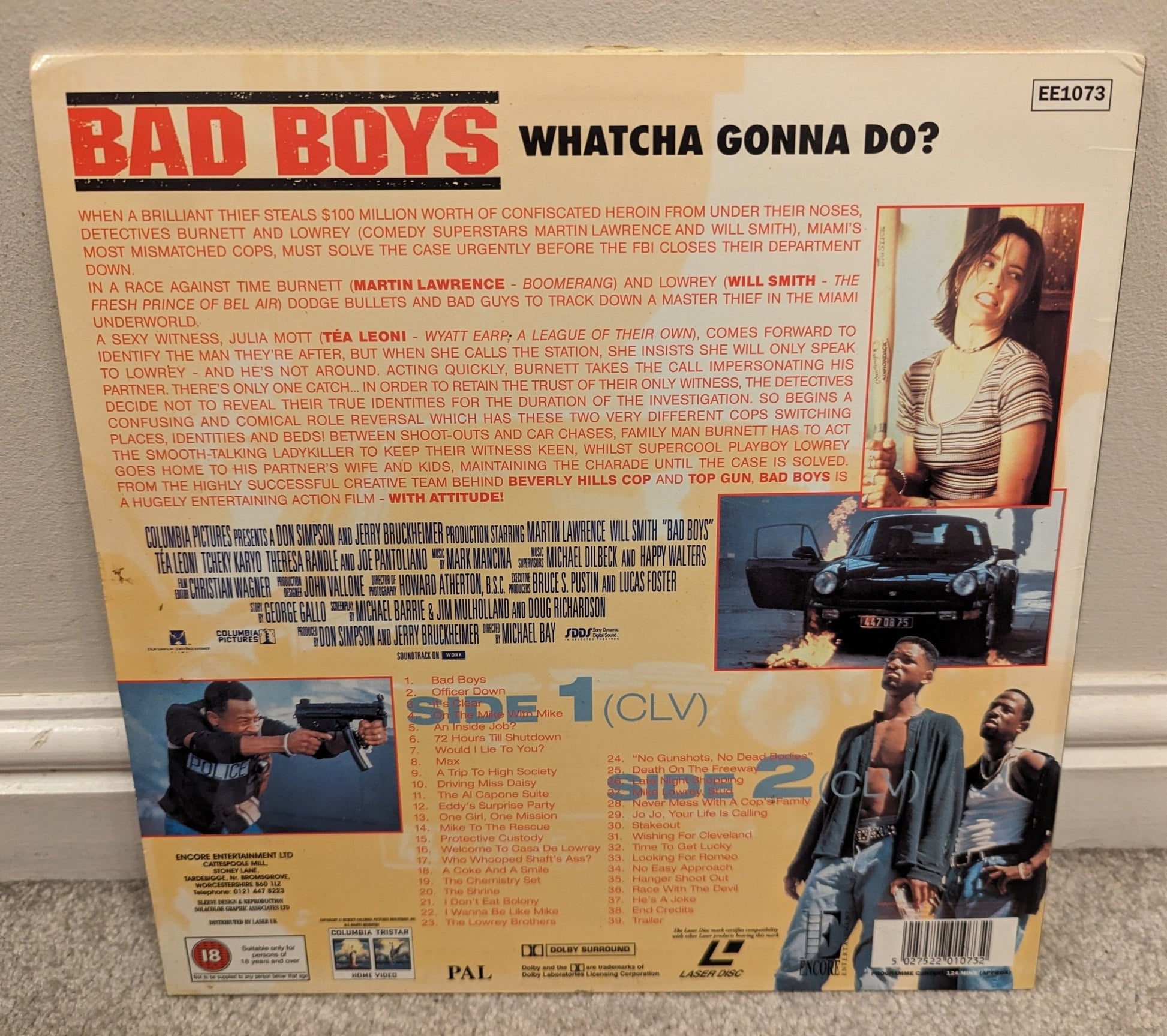 Bad Boys (1995) Laserdisc PAL - Flippin Retro Video Shop