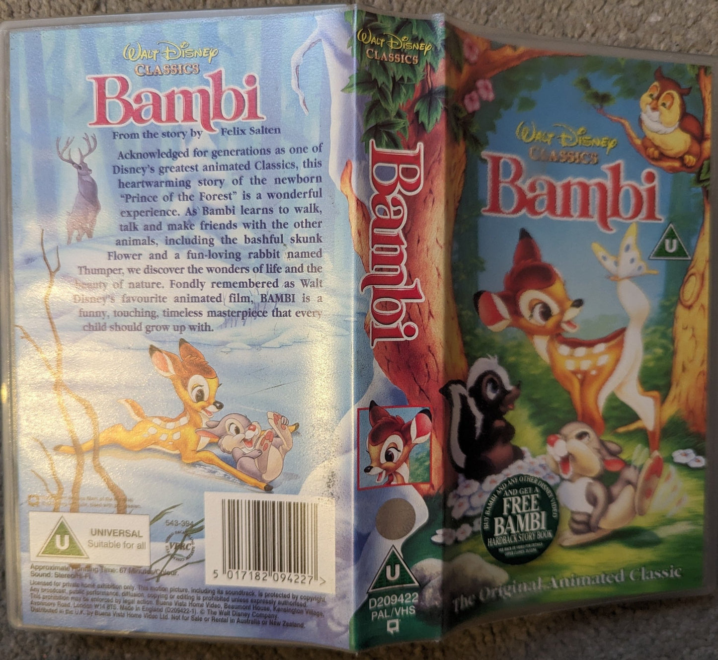 Bambi (1942) VHS Video - Flippin Retro Video Shop