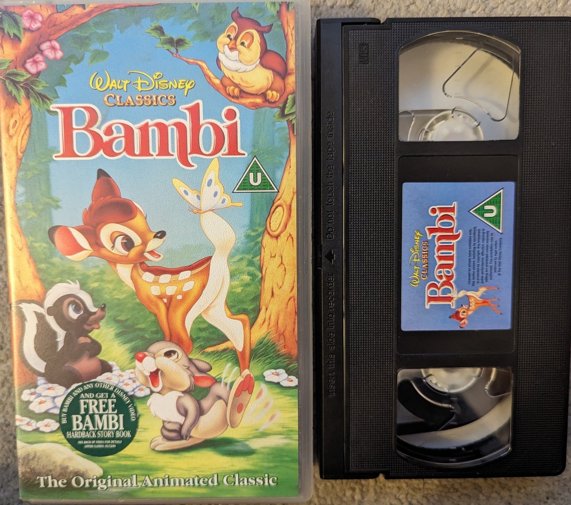 Bambi (1942) VHS Video - Flippin Retro Video Shop