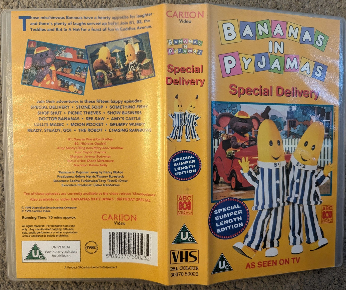 Bananas In Pyjamas Special Delivery VHS Video - Flippin Retro Video Shop