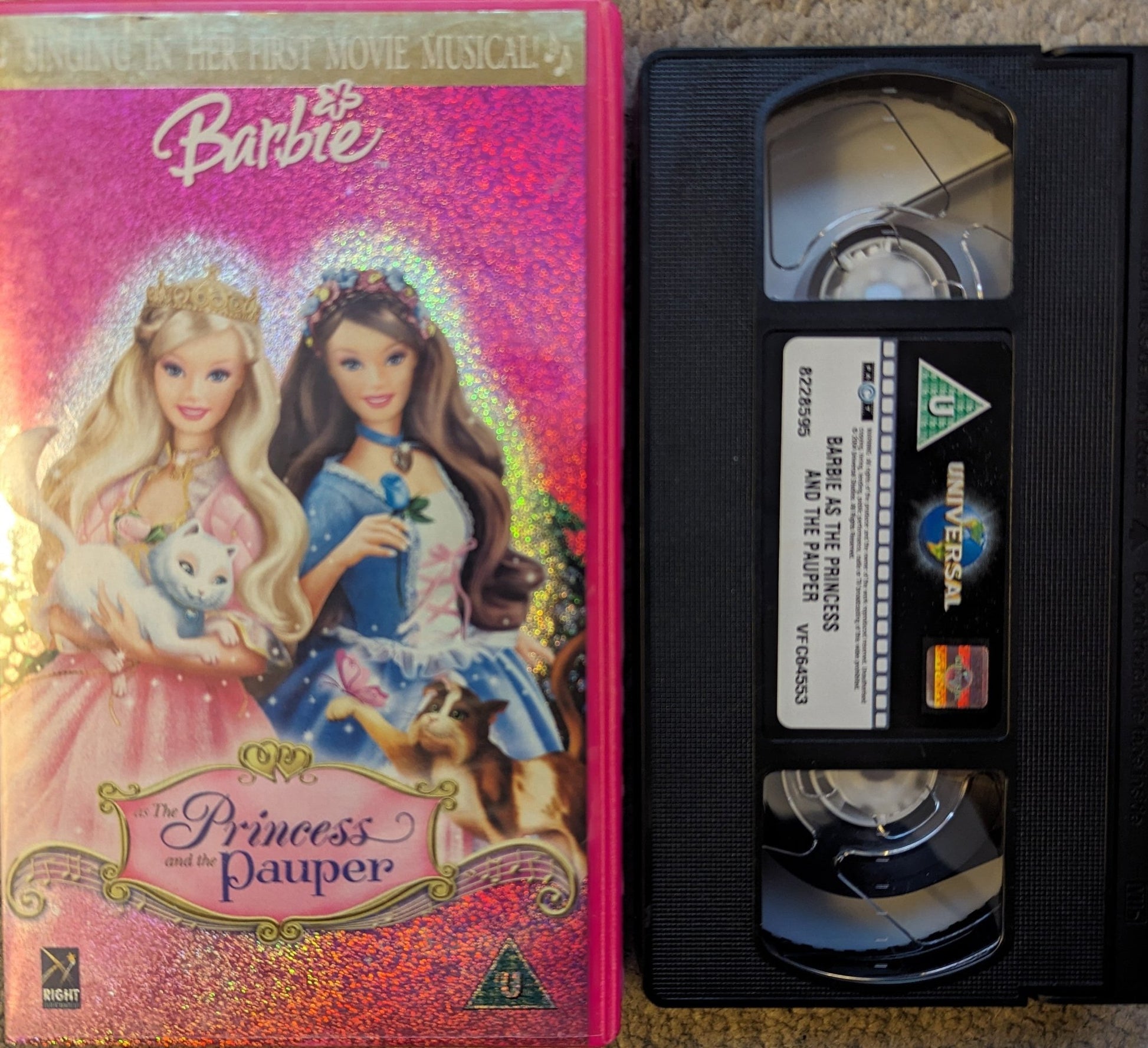 Barbie The Princess and The Pauper VHS Video - Flippin Retro Video Shop