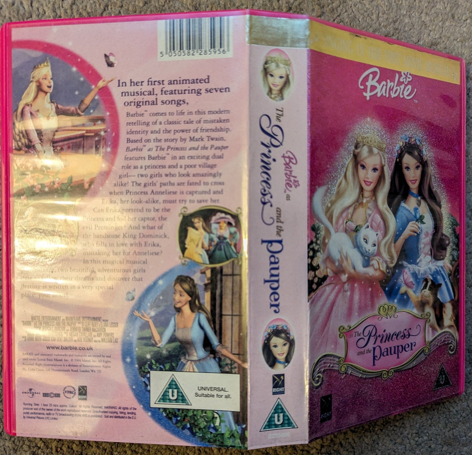 Barbie The Princess and The Pauper VHS Video - Flippin Retro Video Shop