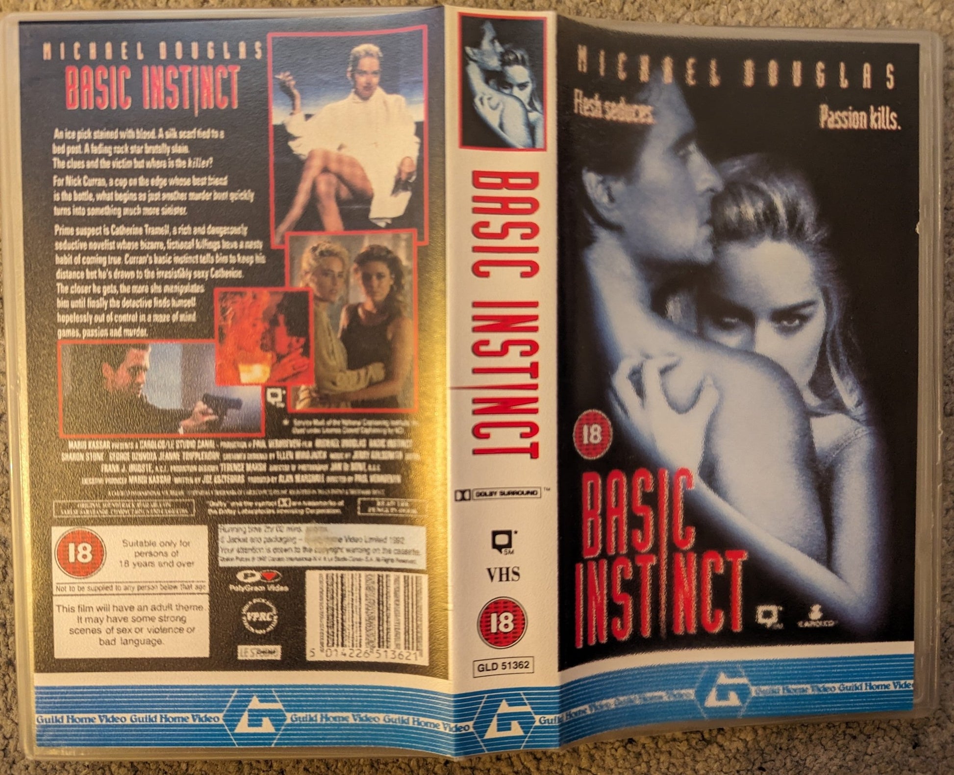 Basic Instinct (1992) VHS Video - Flippin Retro Video Shop