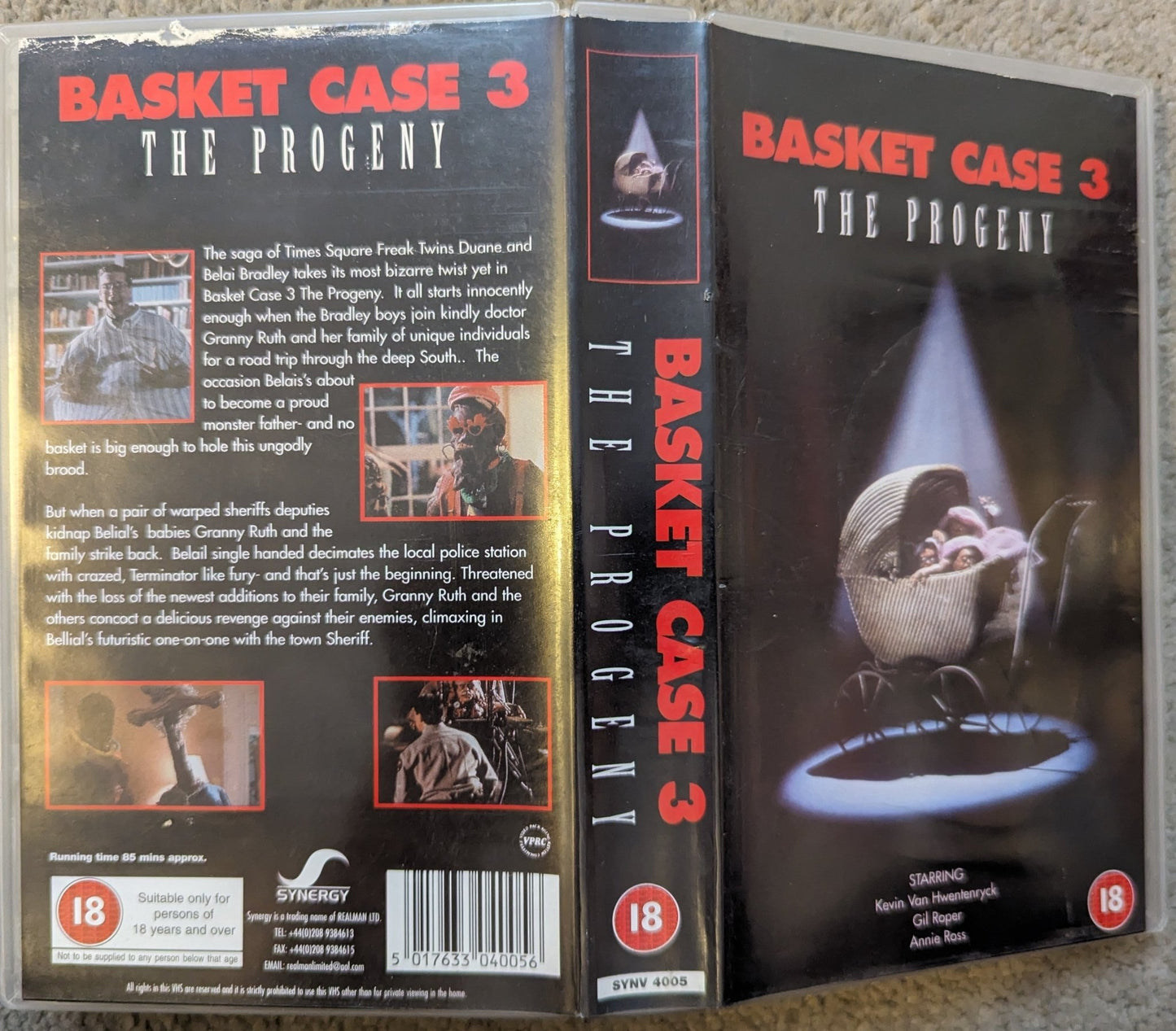 Basket Case 3 The Progeny (1991) VHS Video - Flippin Retro Video Shop