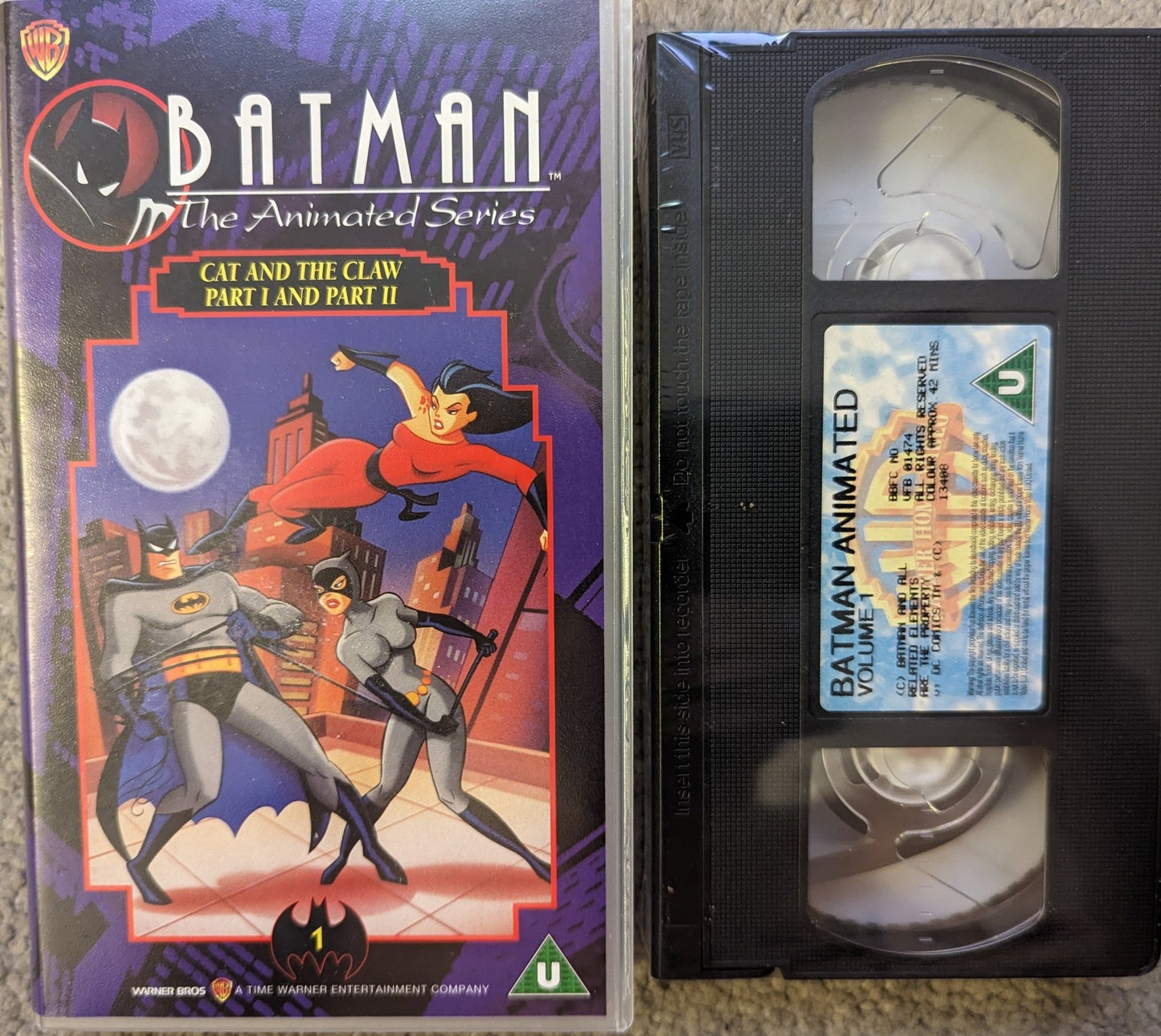 Batman Cat and the Claw Part 1 & 2 VHS Video *Sealed* - Flippin Retro Video Shop