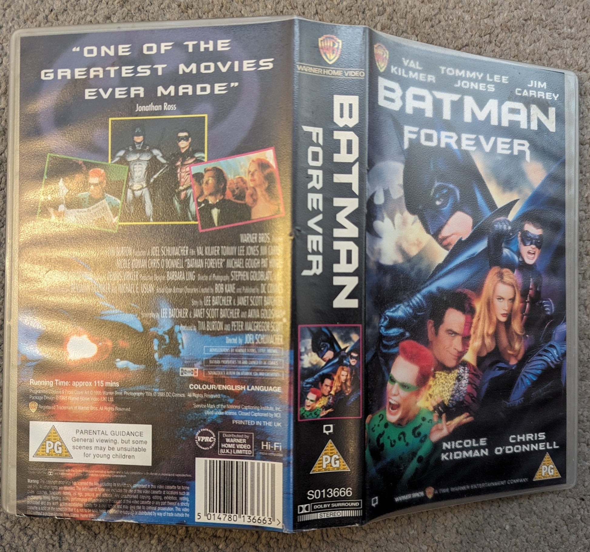 Batman Forever (1995) VHS Video - Flippin Retro Video Shop