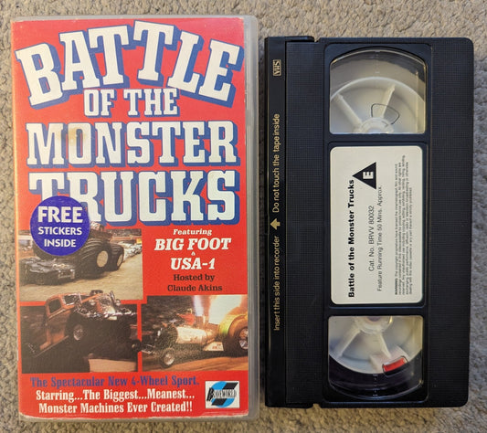 Battle of the Monster Trucks (1985) VHS Video - Flippin Retro Video Shop