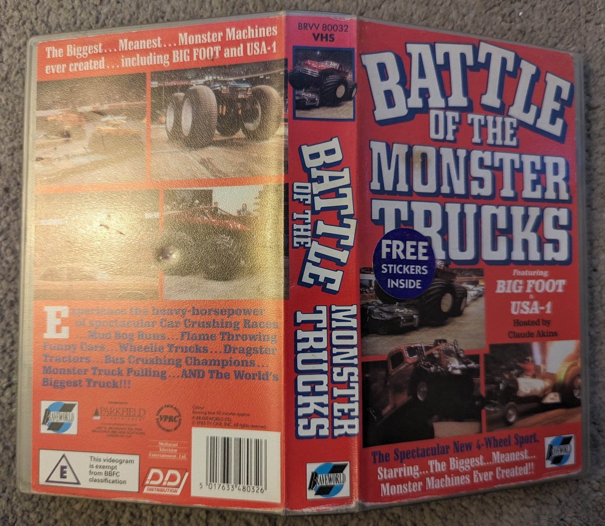 Battle of the Monster Trucks (1985) VHS Video - Flippin Retro Video Shop