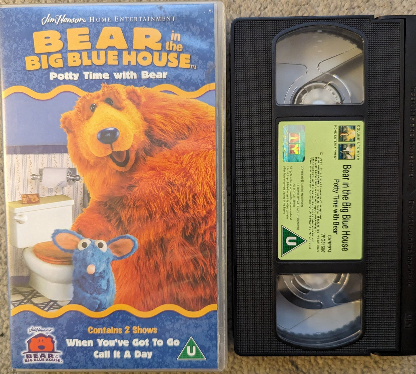 Bear In The Big Blue House - Potty Time With Bear VHS Video - Flippin Retro Video Shop