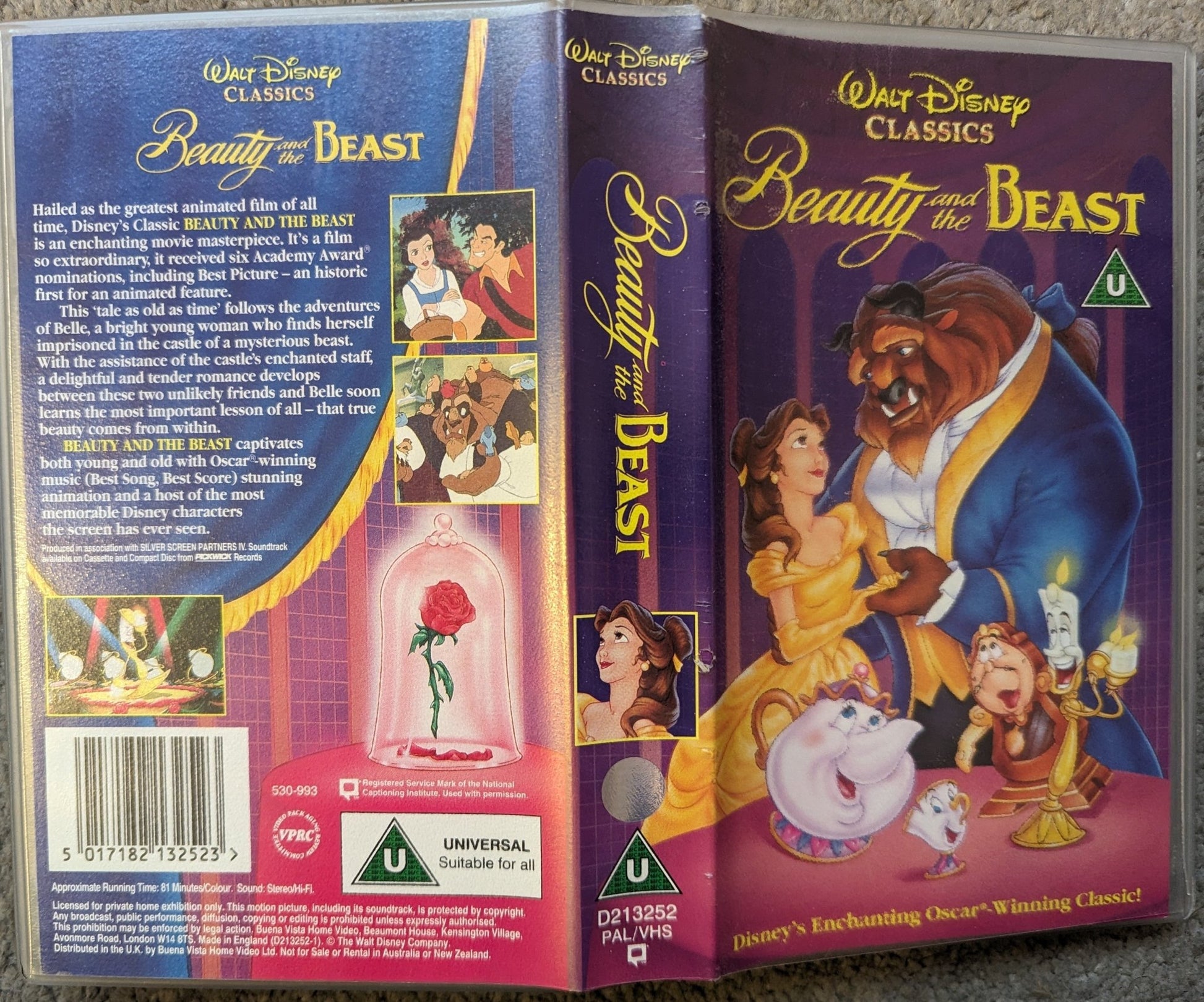 Beauty And The Beast (1991) VHS Video - Flippin Retro Video Shop