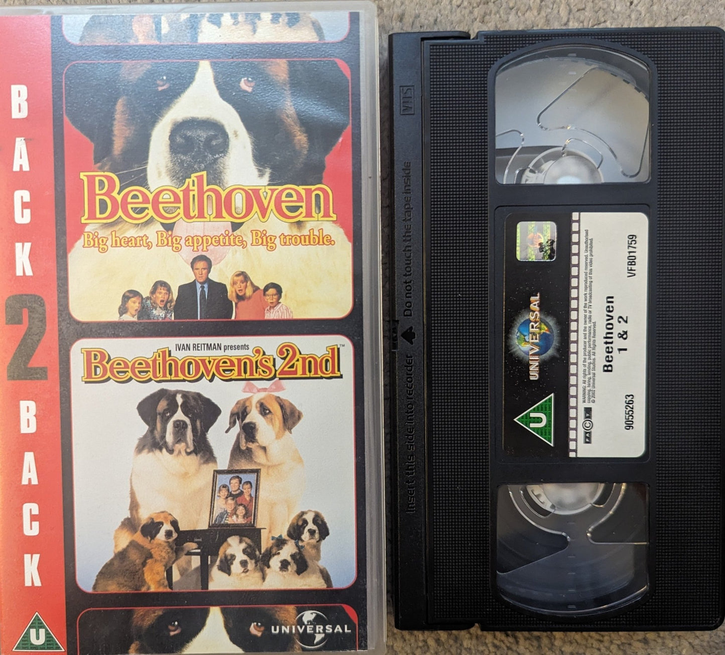 Beethoven / Beethoven's 2nd VHS Video - Flippin Retro Video Shop