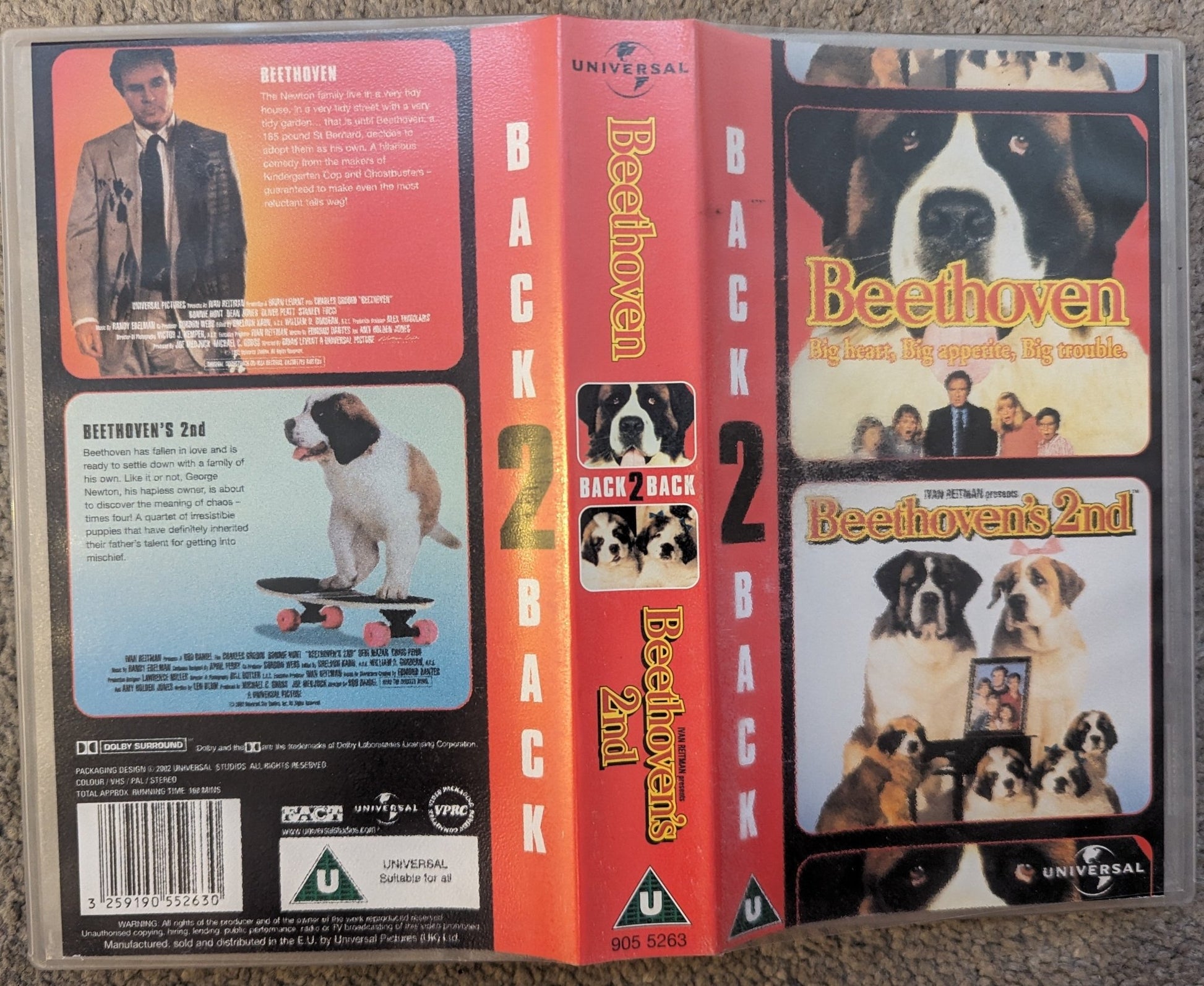 Beethoven / Beethoven's 2nd VHS Video - Flippin Retro Video Shop