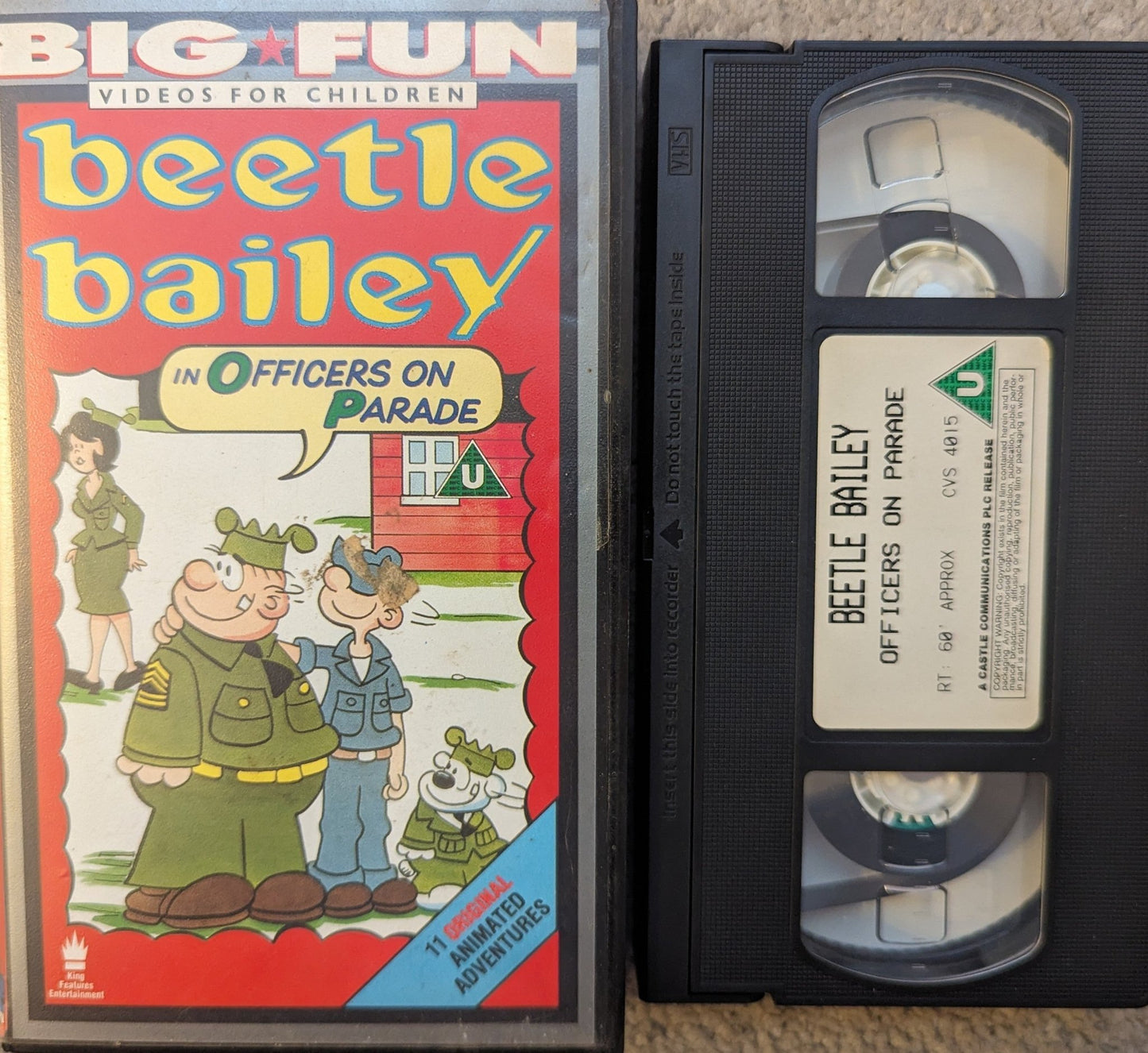 Beetle Bailey Officers On Parade VHS Video - Flippin Retro Video Shop