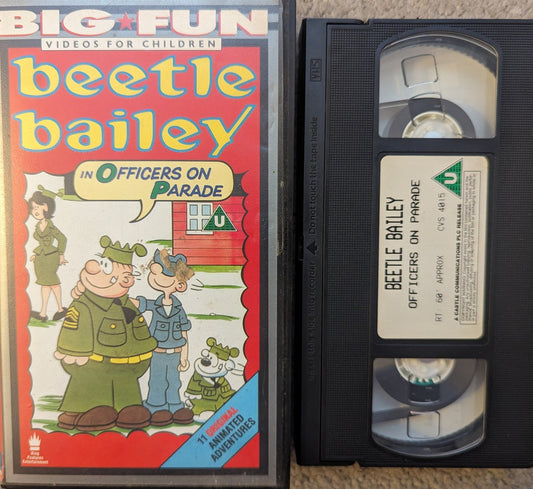 Beetle Bailey Officers On Parade VHS Video - Flippin Retro Video Shop