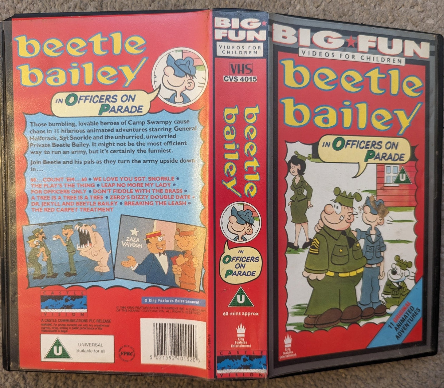 Beetle Bailey Officers On Parade VHS Video - Flippin Retro Video Shop