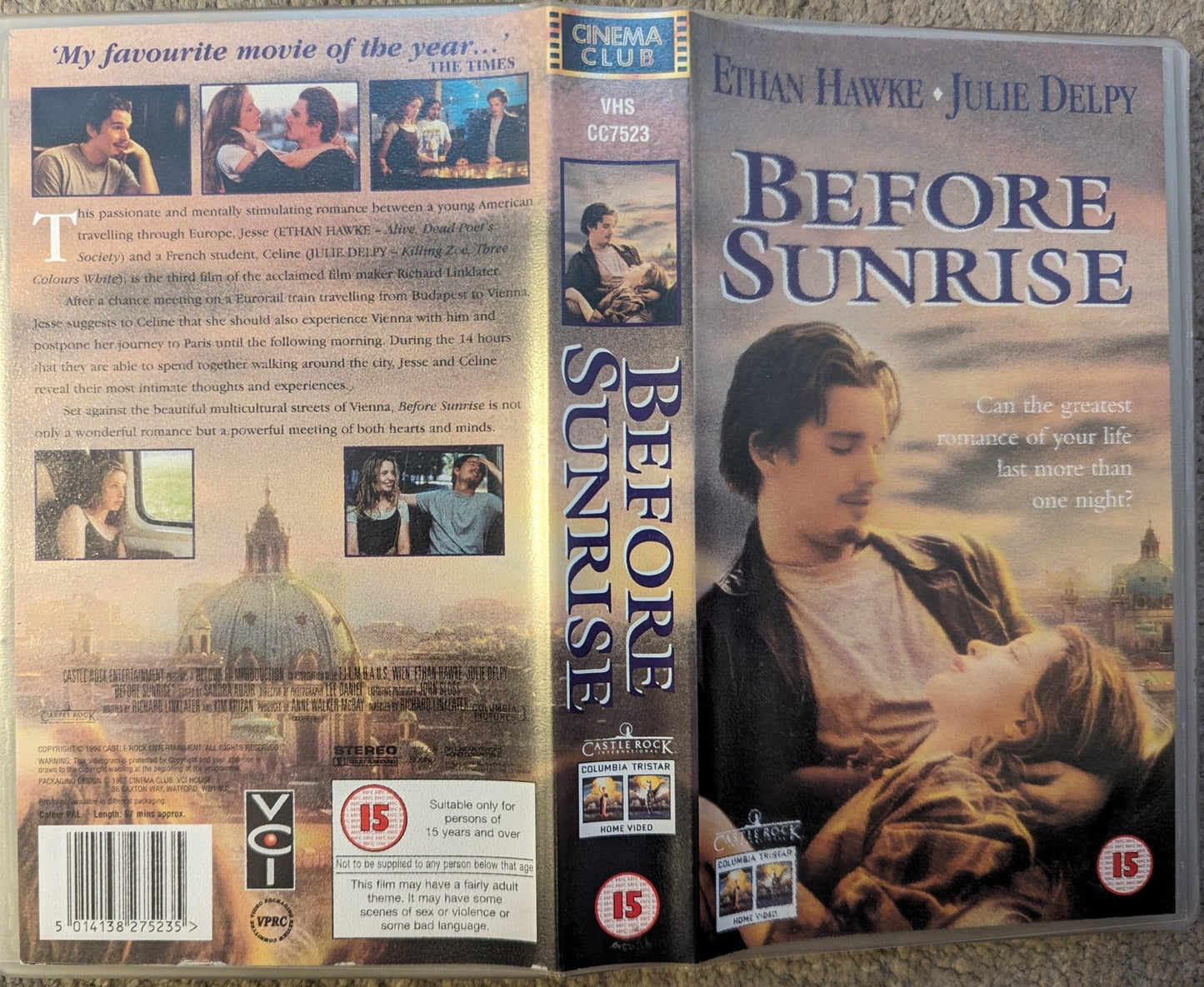 Before Sunrise (1995) VHS Video - Flippin Retro Video Shop