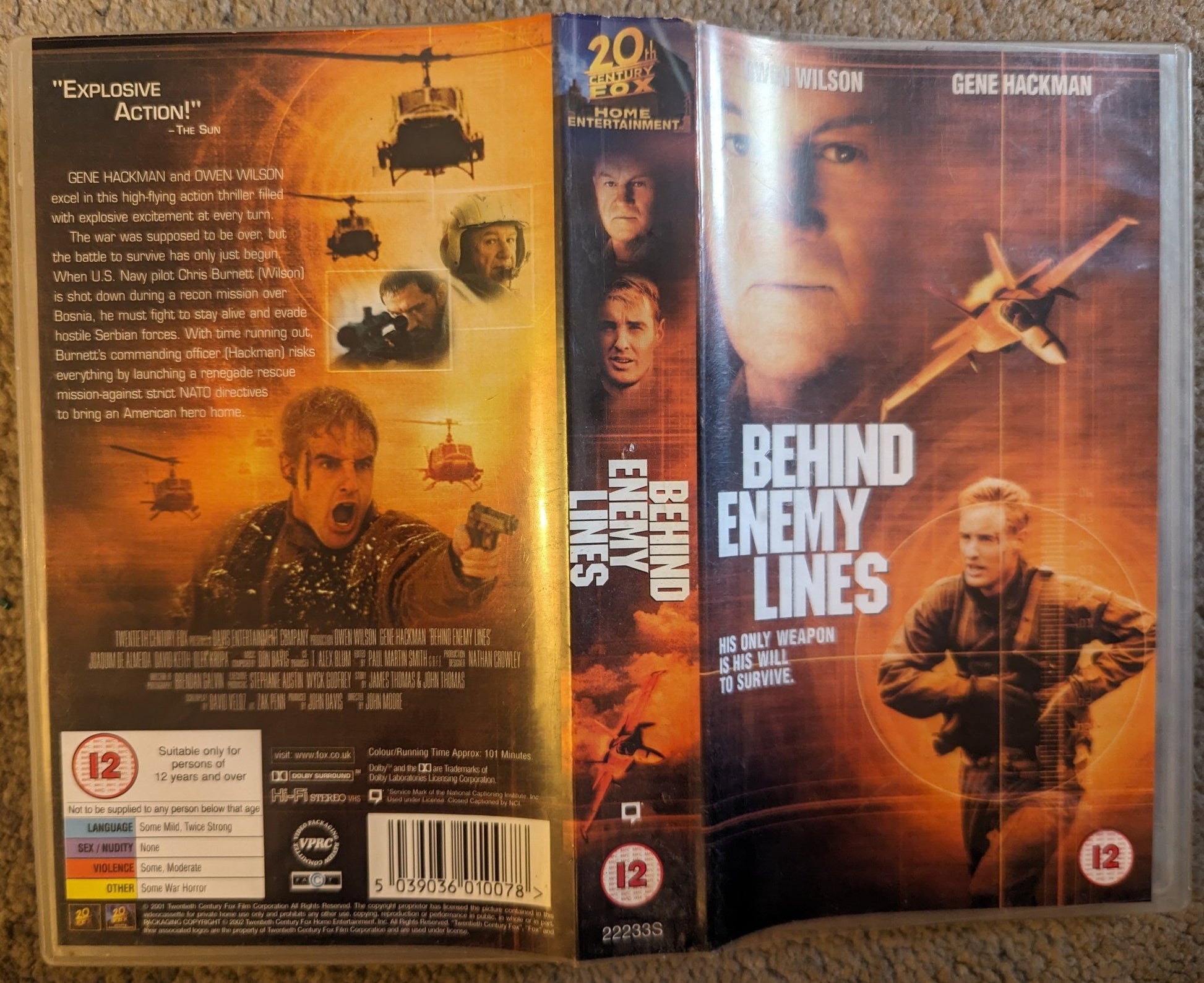 Behind Enemy Lines (2001) VHS Video *Sealed* - Flippin Retro Video Shop