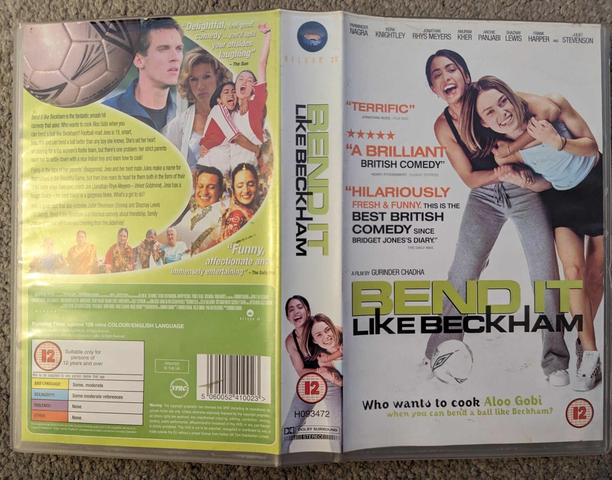 Bend It Like Beckham (2002) VHS Video Ex Rental - Flippin Retro Video Shop