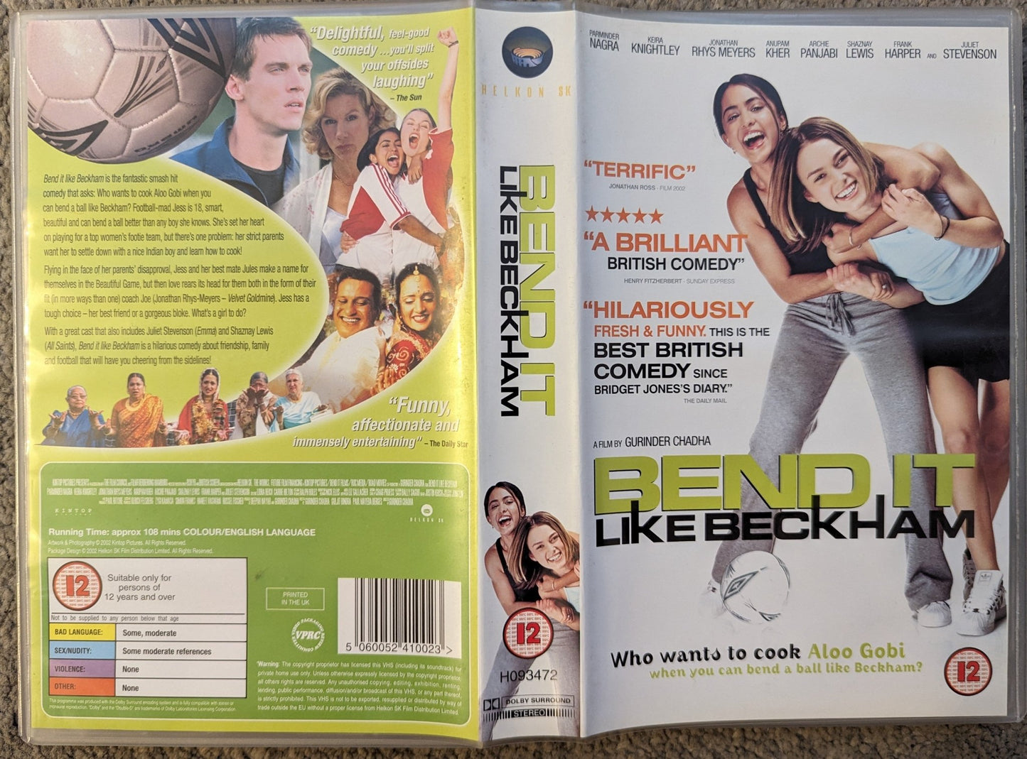 Bend It Like Beckham (2002) VHS Video Ex Rental *Sealed* - Flippin Retro Video Shop