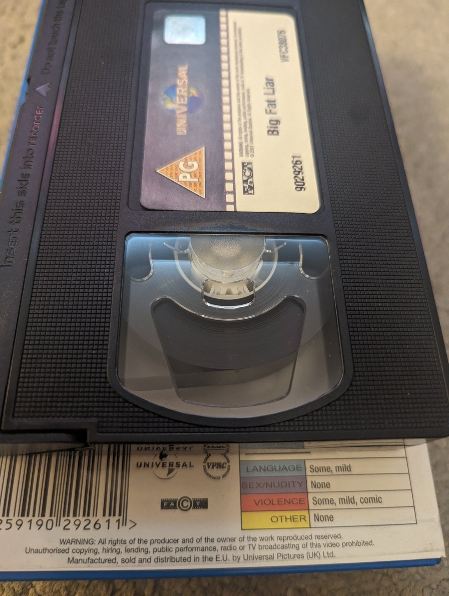 Big Fat Liar (2002) VHS Video - Flippin Retro Video Shop