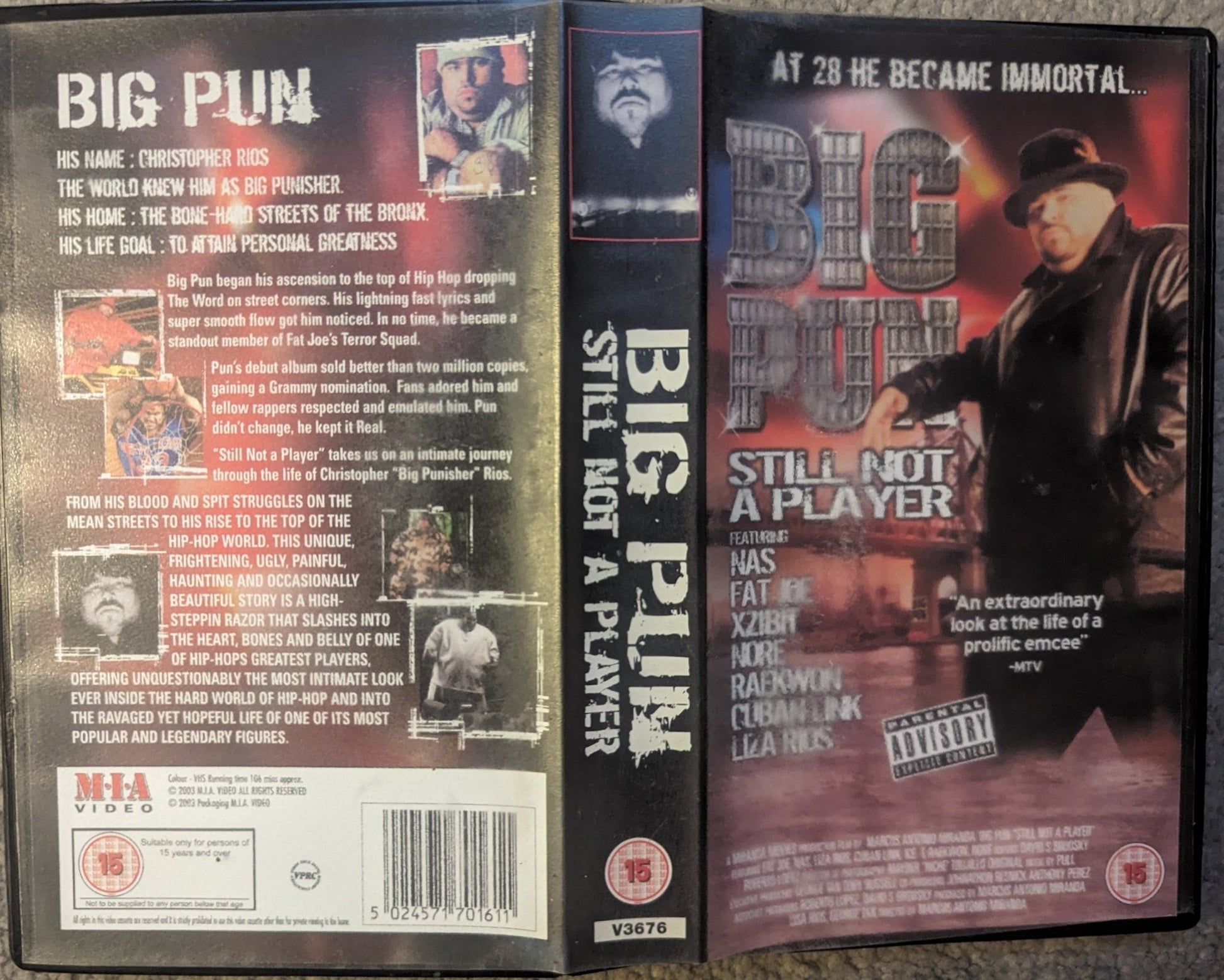 Big Pun Still Not A Player VHS Video - Flippin Retro Video Shop