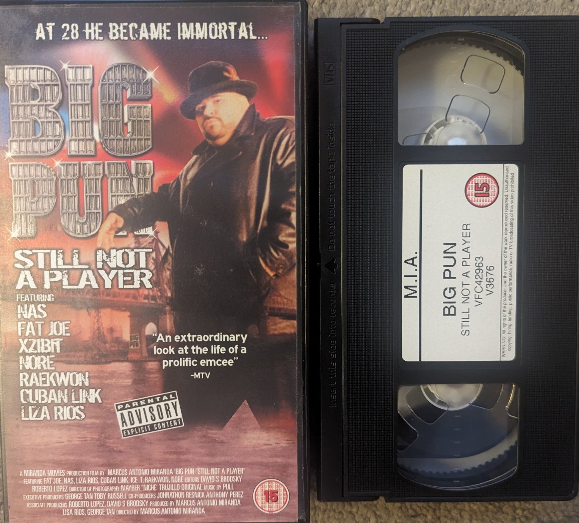 Big Pun Still Not A Player VHS Video - Flippin Retro Video Shop