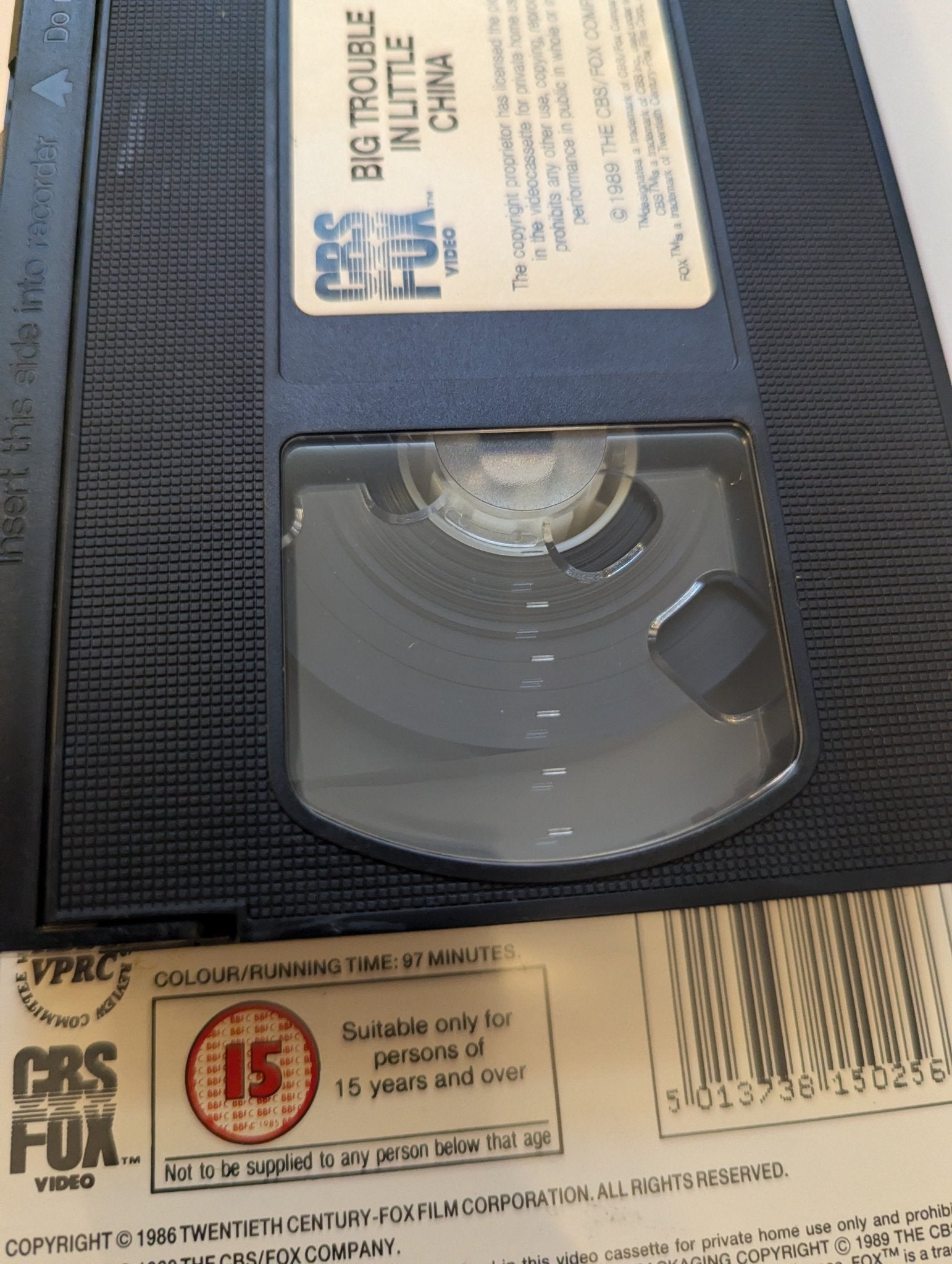 Big Trouble In Little China (1986) VHS Video - Flippin Retro