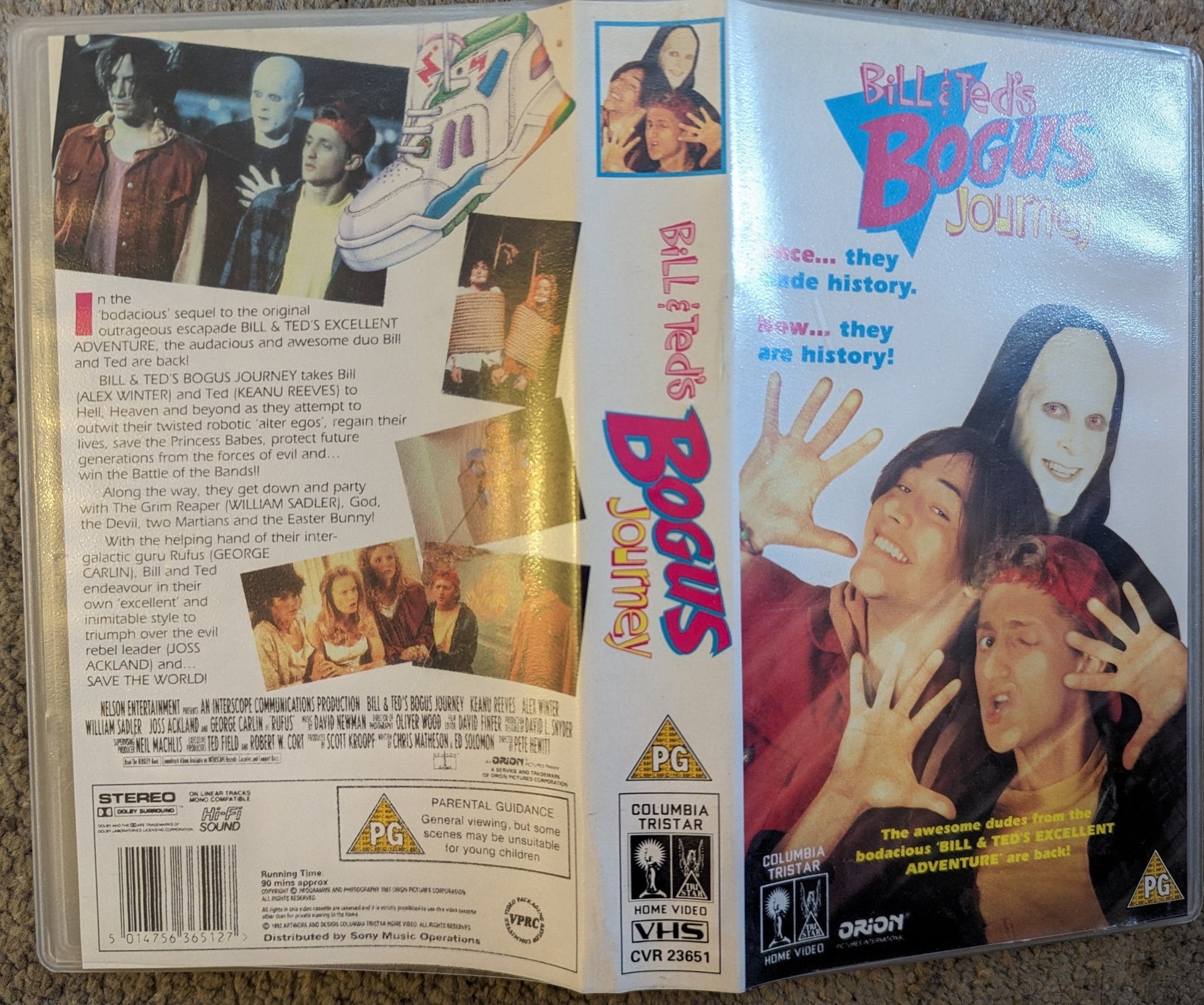 Bill & Ted's Bogus Journey (1991) VHS Video - Flippin Retro Video Shop