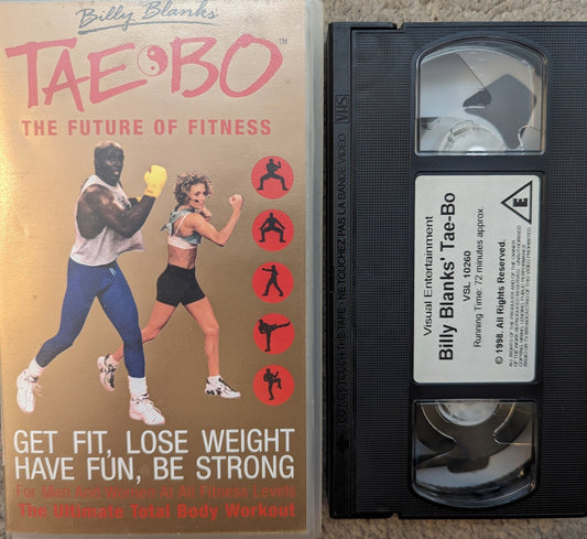 Billy Blanks Tae - Bo VHS Video - Flippin Retro Video Shop