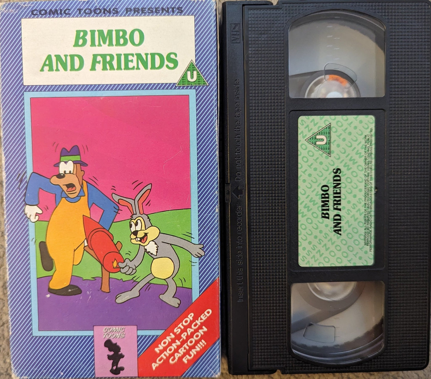 Bimbo and Friends VHS Video Card Case - Flippin Retro Video Shop