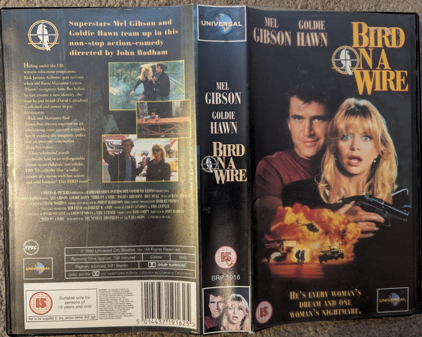 Bird On A Wire (1990) VHS Video - Flippin Retro Video Shop