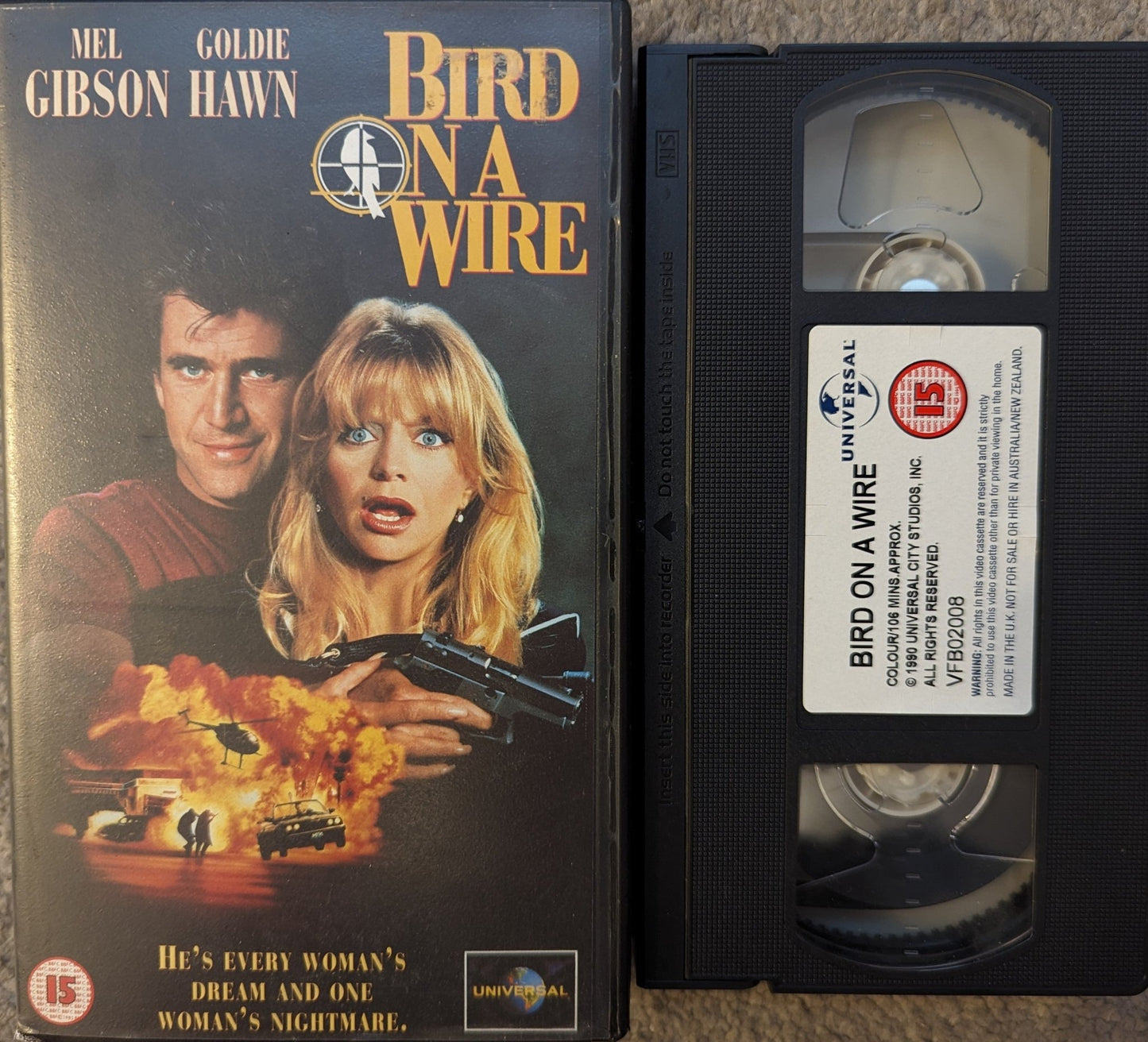 Bird On A Wire (1990) VHS Video - Flippin Retro Video Shop