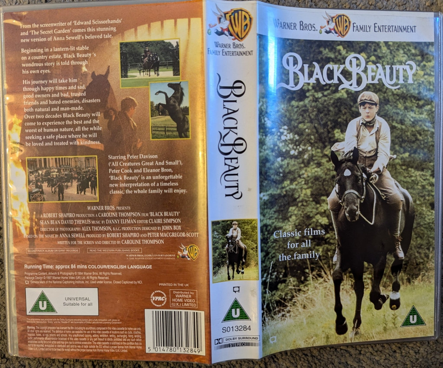 Black Beauty (1994) VHS Video - Flippin Retro Video Shop