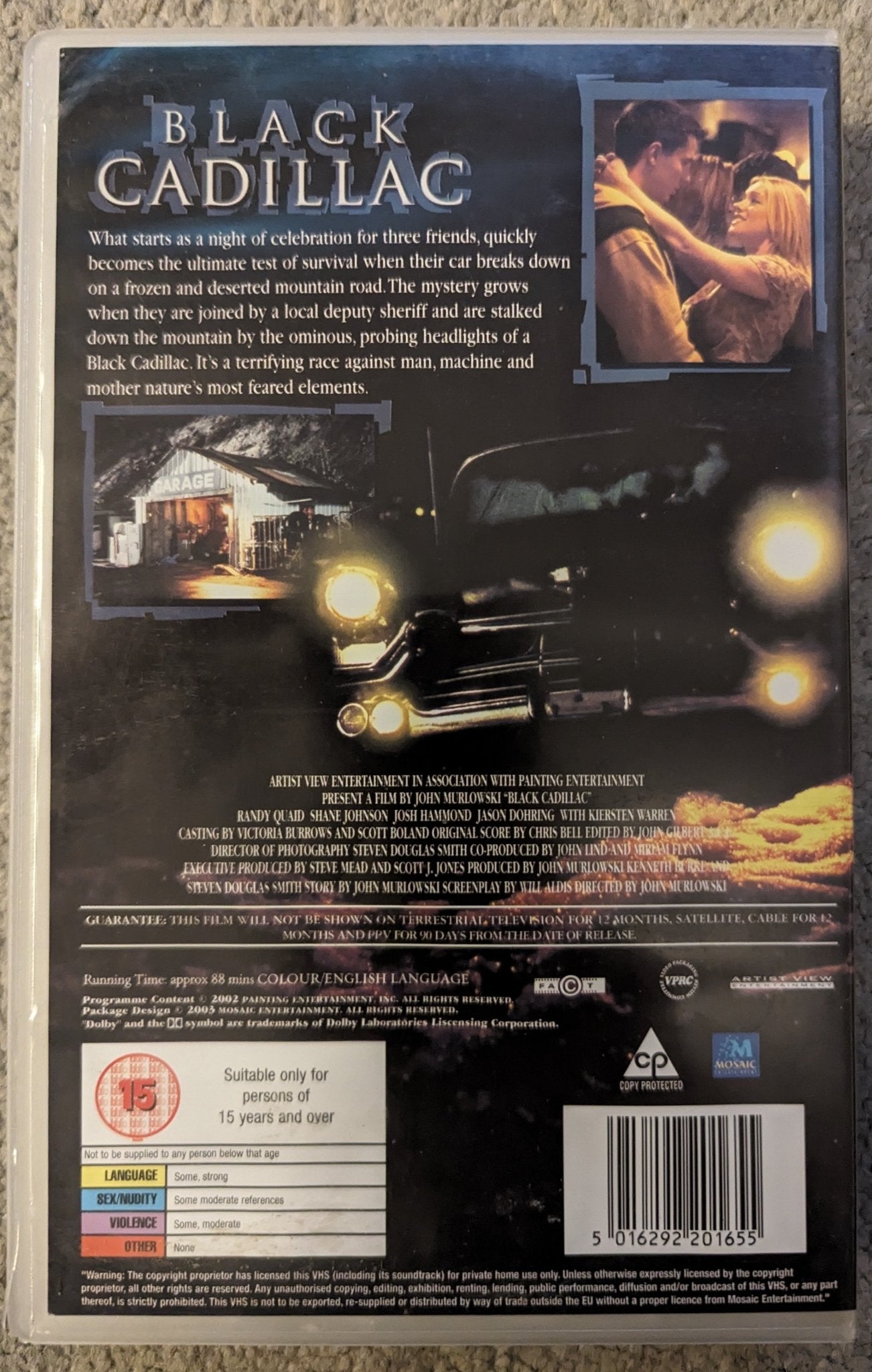 Black Cadillac (2003) VHS Video Ex Rental - Flippin Retro Video Shop