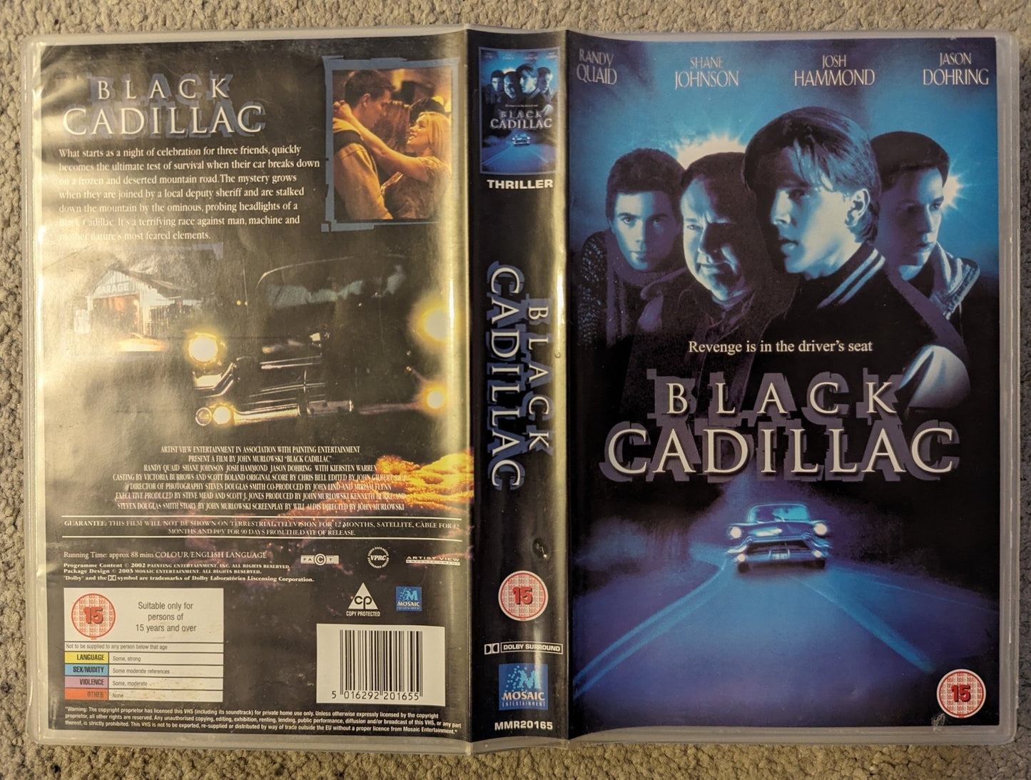 Black Cadillac (2003) VHS Video Ex Rental - Flippin Retro Video Shop