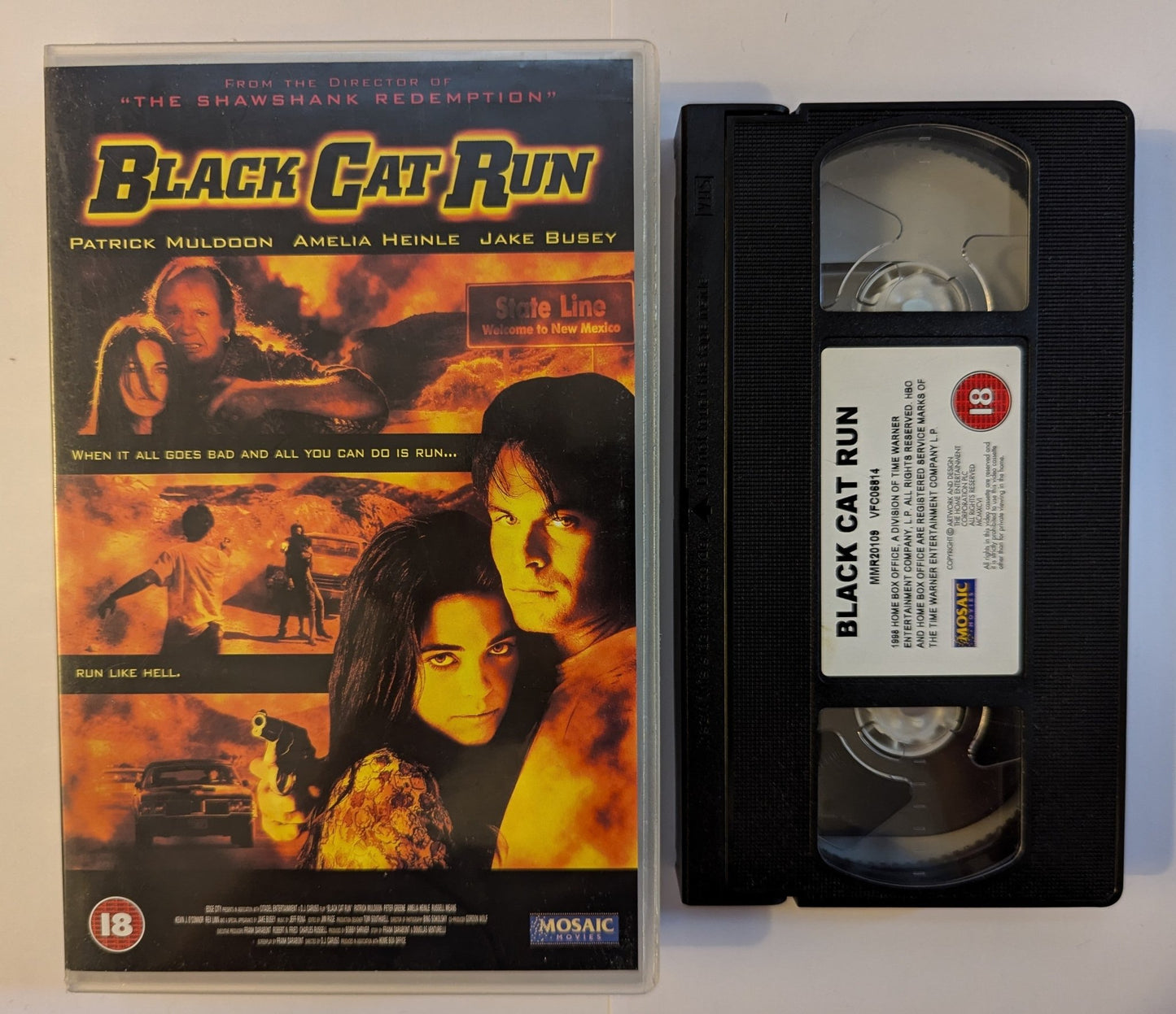 Black Cat Run (1998) VHS Video Ex Rental - Flippin Retro Video Shop