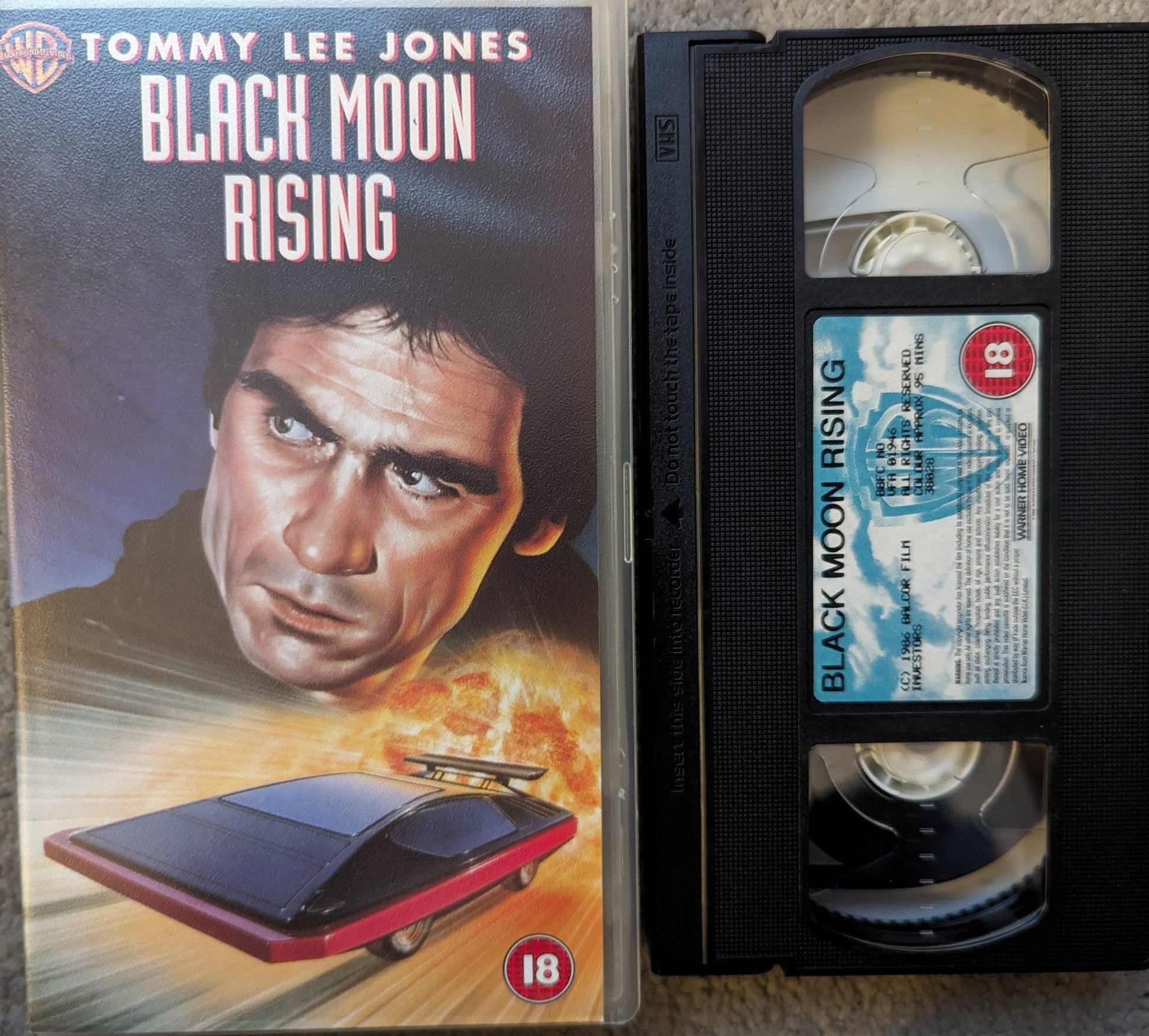 Black Moon Rising (1986) VHS Video - Flippin Retro Video Shop